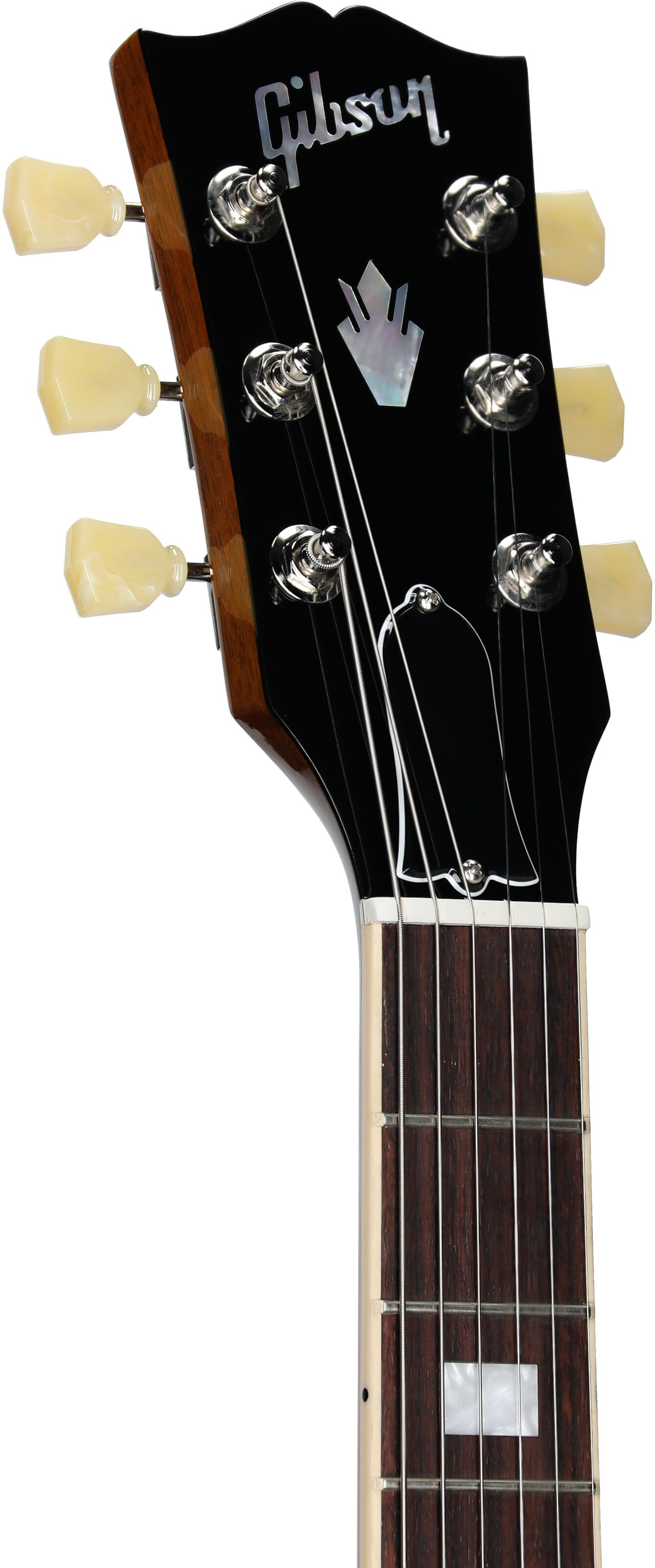 Gibson ES-335 Figured Electric Guitar (with Case), Antique Natural, Serial Number 218040184, Headstock Left Front