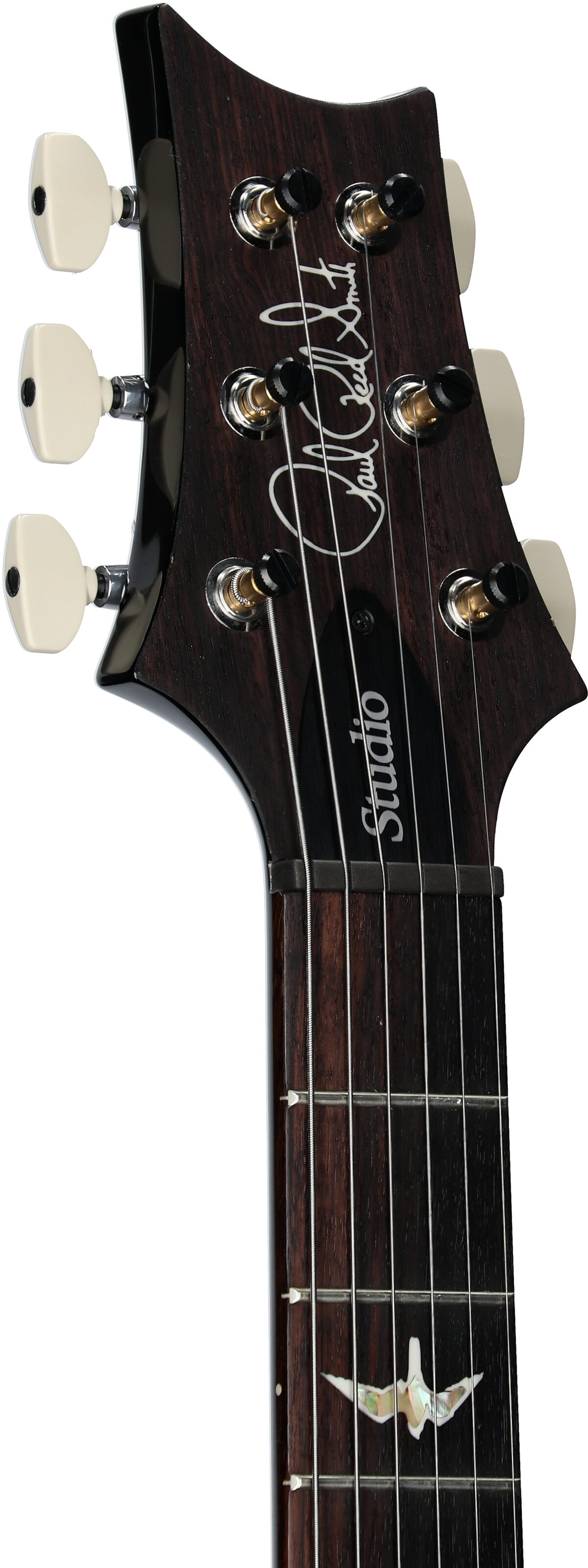 PRS Paul Reed Smith Studio Electric Guitar (with Case), Gray Black, Serial Number 0387363, Headstock Left Front