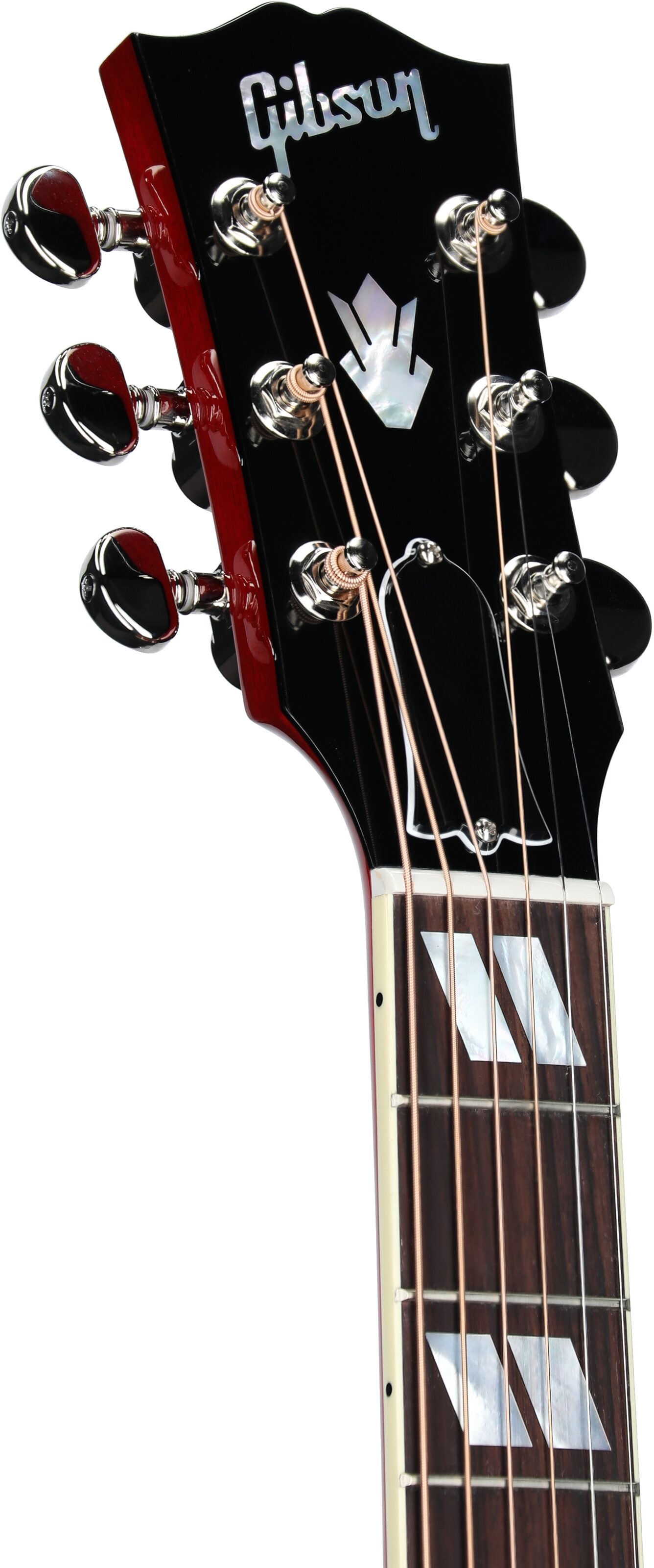 Gibson Hummingbird Standard Acoustic-Electric Guitar (with Case), Vintage Cherry Sunburst, Serial Number 23194142, Headstock Left Front