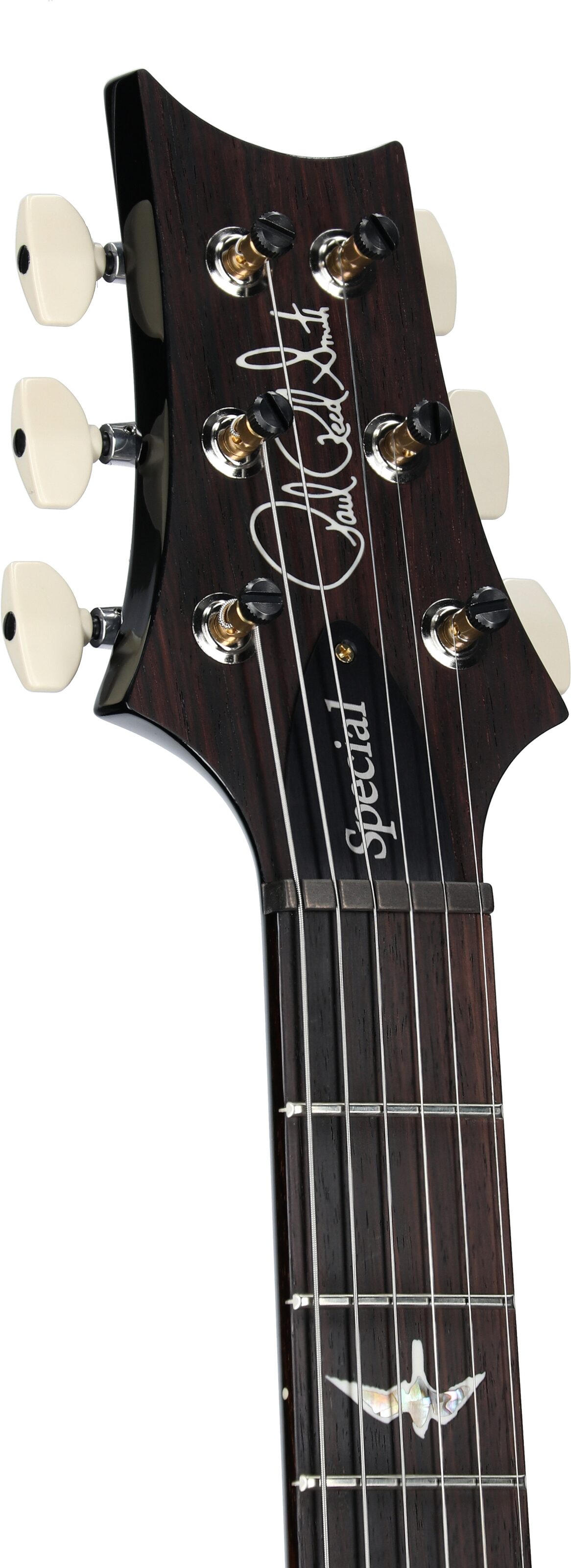 PRS Paul Reed Smith Special Semi-Hollow LTD 10-Top Electric Guitar (with Case), Charcoal Burst, Serial Number 0395984, Headstock Left Front