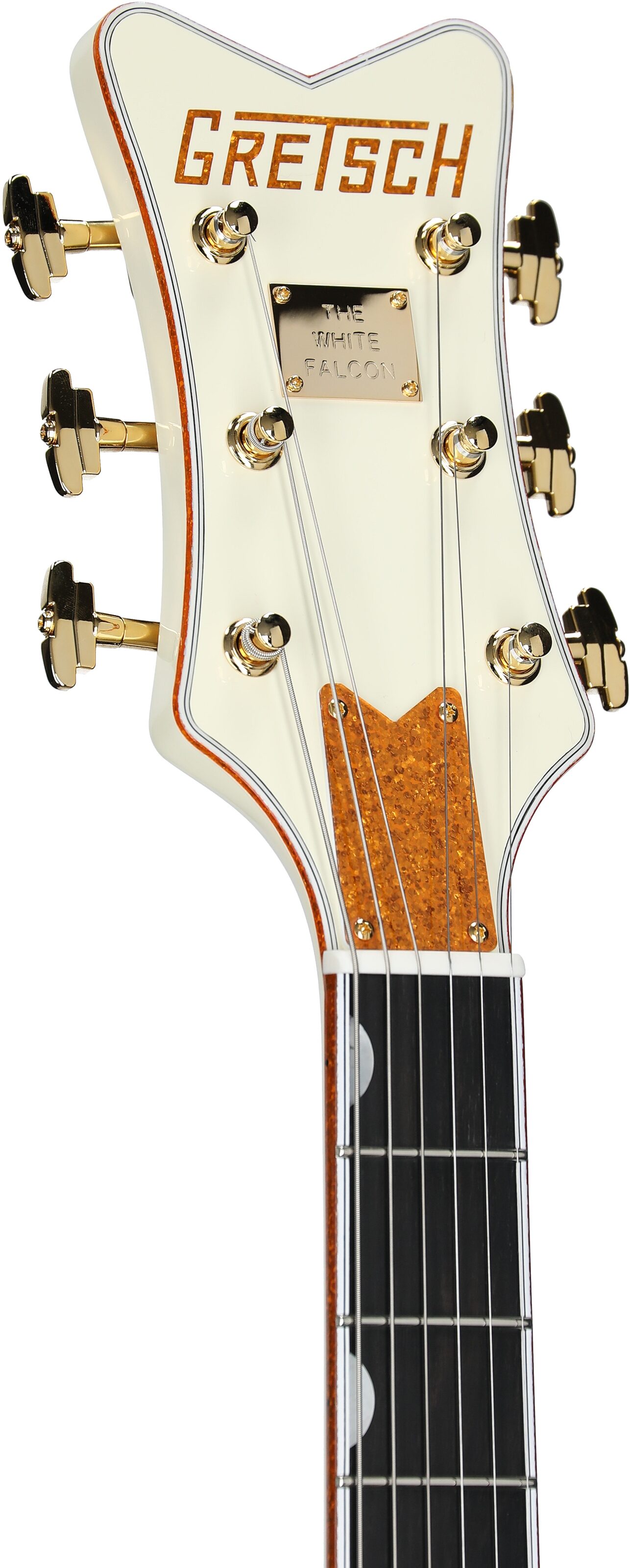 Gretsch G-6136T59 VS 1959 White Falcon Electric Guitar (with Case), New, Serial Number JT24103512, Headstock Left Front