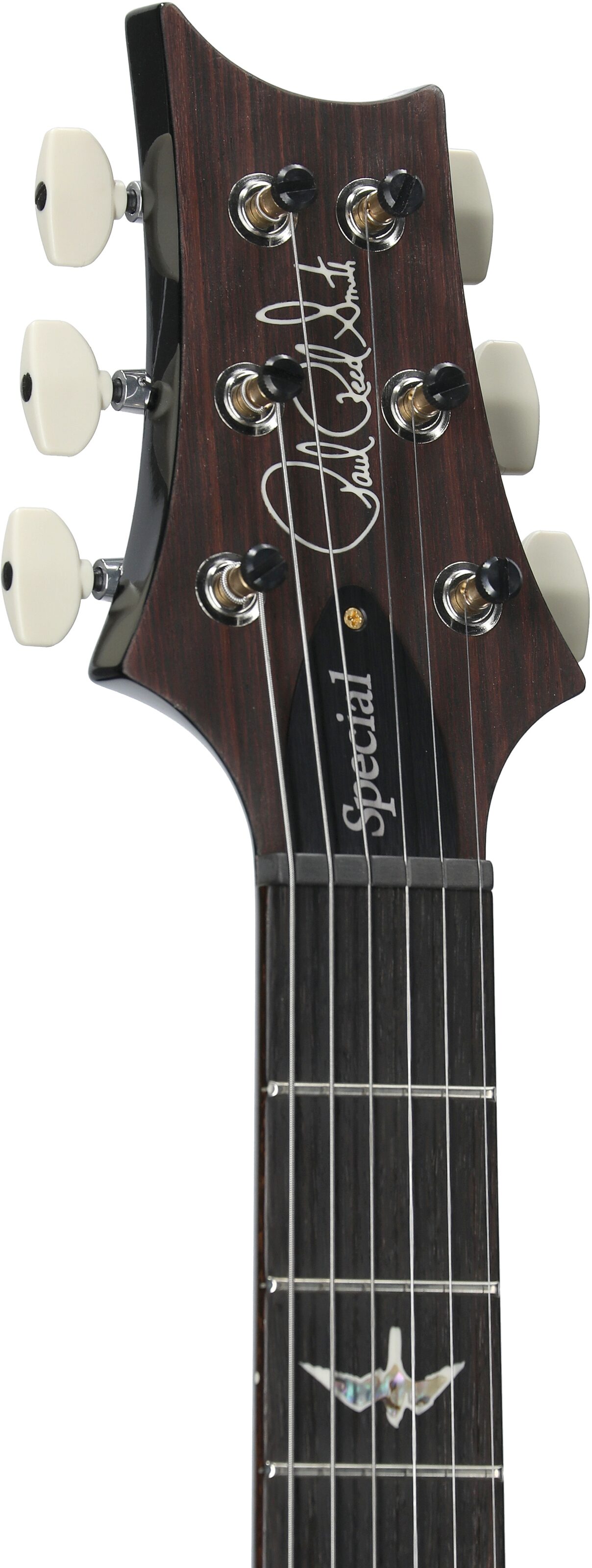PRS Paul Reed Smith Special Semi-Hollow LTD 10-Top Electric Guitar (with Case), Gray Black, Serial Number 0378815, Headstock Left Front