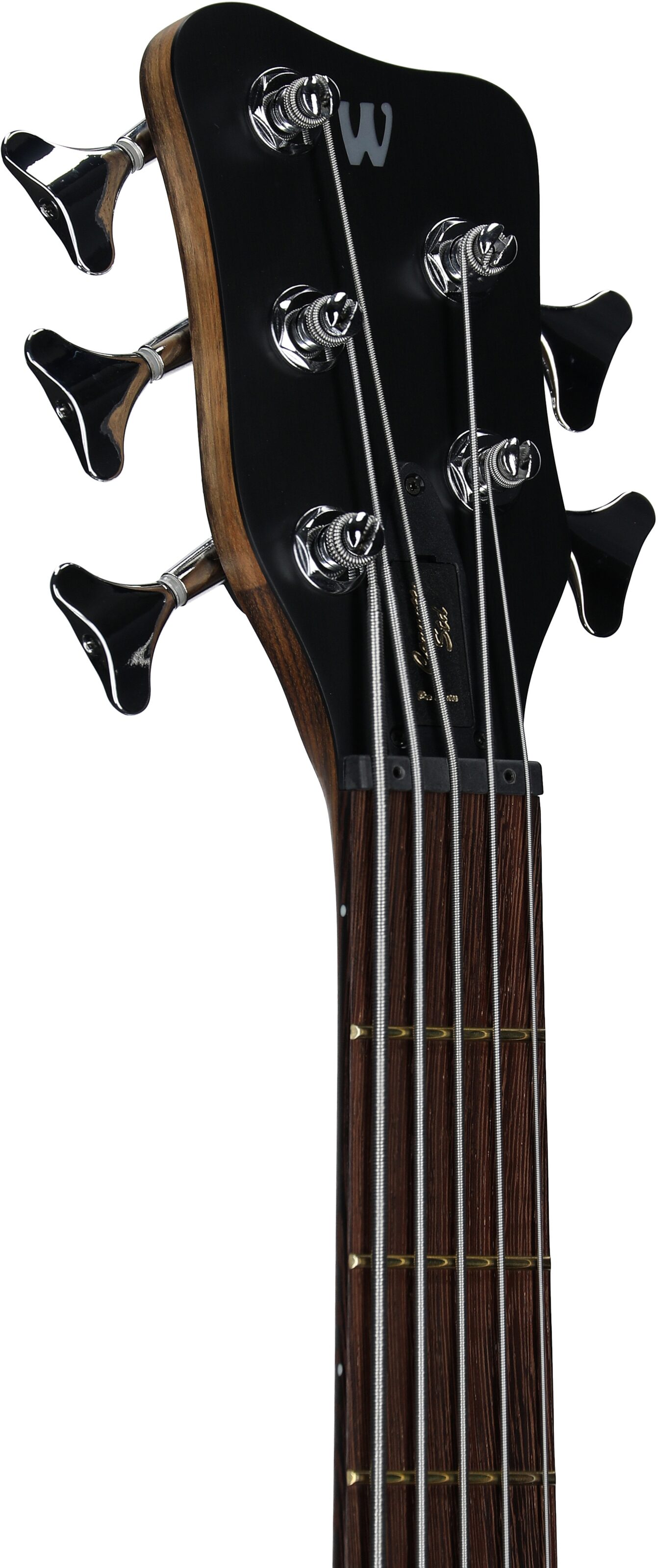 Warwick GPS Corvette Standard 5 Electric Bass, 5-String (with Gig Bag), Bubinga, Serial Number GPSA00963322, Headstock Left Front