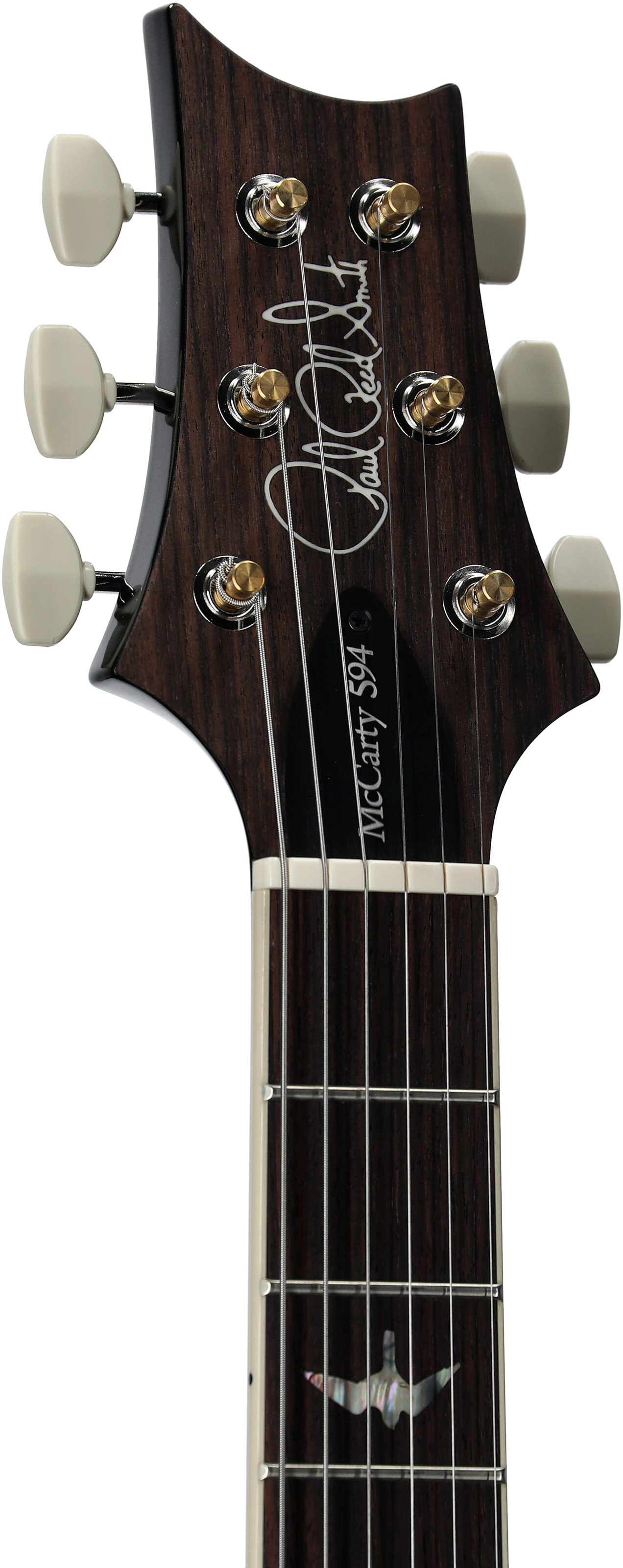 PRS Paul Reed Smith McCarty 594 Electric Guitar (with Case), Charcoal Burst, Serial Number 0394390, Headstock Left Front