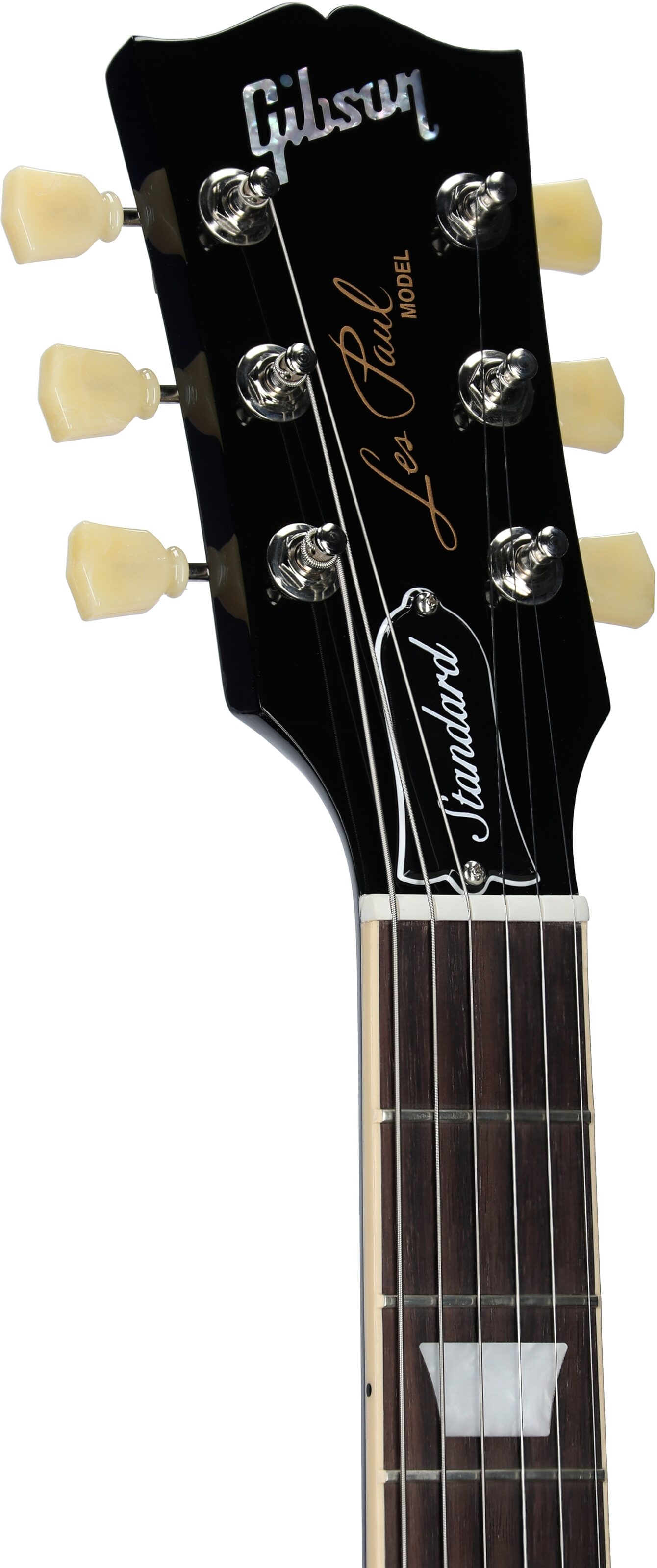 Gibson Les Paul Standard 50s Custom Color Electric Guitar, Figured Top (with Case), Blueberry Burst, Serial Number 224830310, Headstock Left Front
