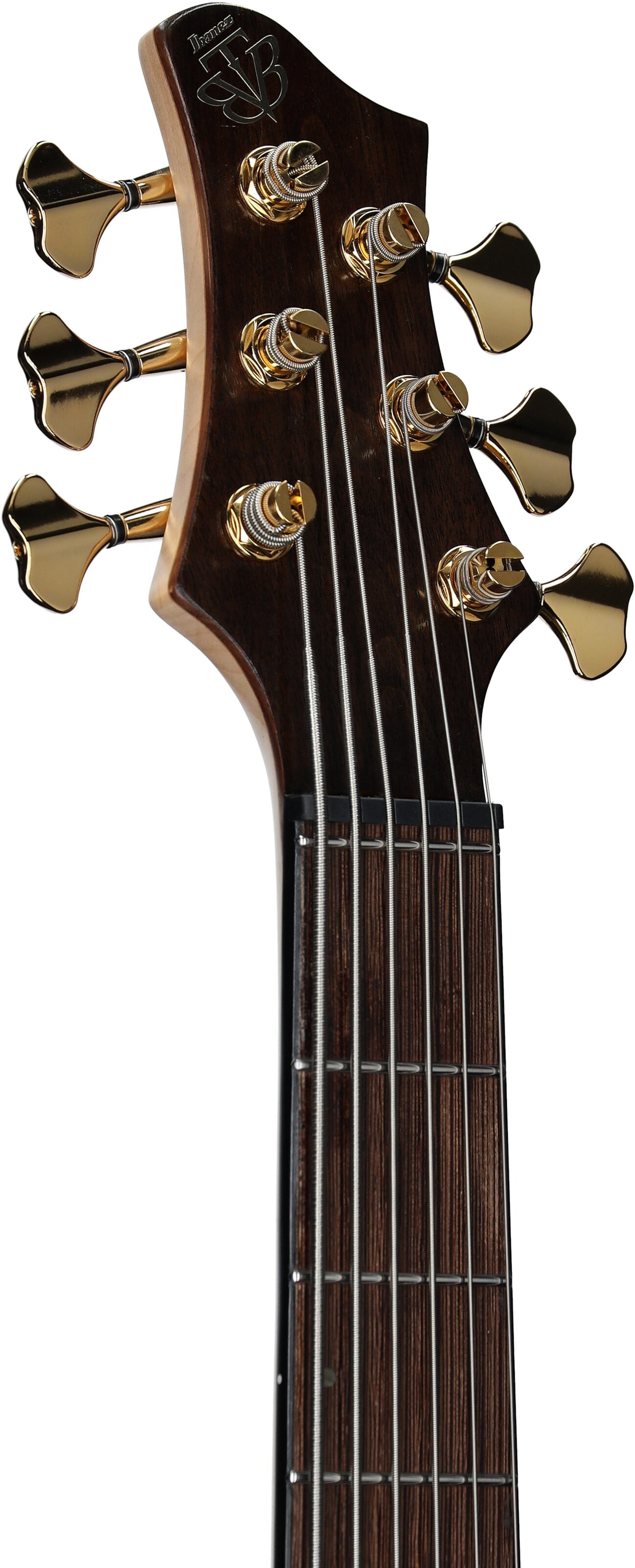 Ibanez BTB1836 Premium Electric Bass, 6-String (with Gig Bag), Natural Shadow, Serial Number 241010036, Headstock Left Front