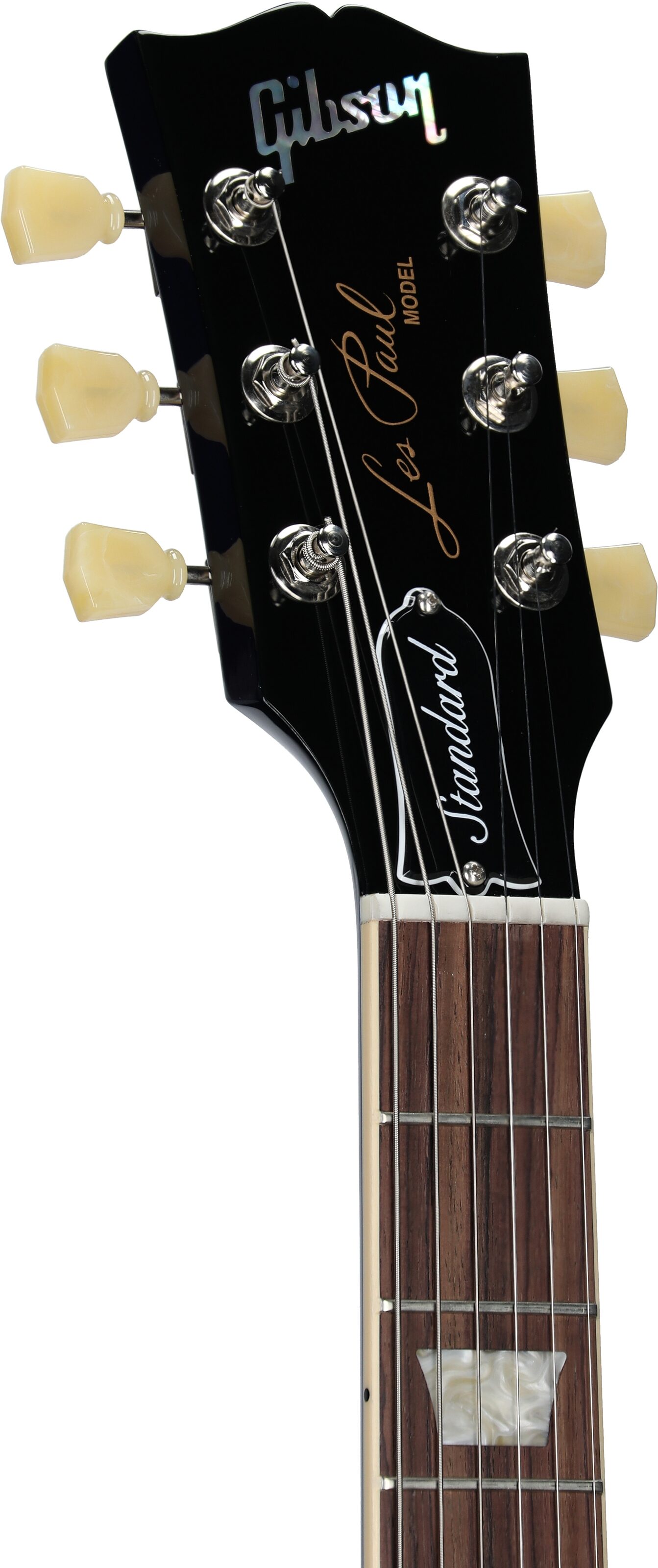 Gibson Les Paul Standard 50s Custom Color Electric Guitar, Figured Top (with Case), Blueberry Burst, Serial Number 226830269, Headstock Left Front