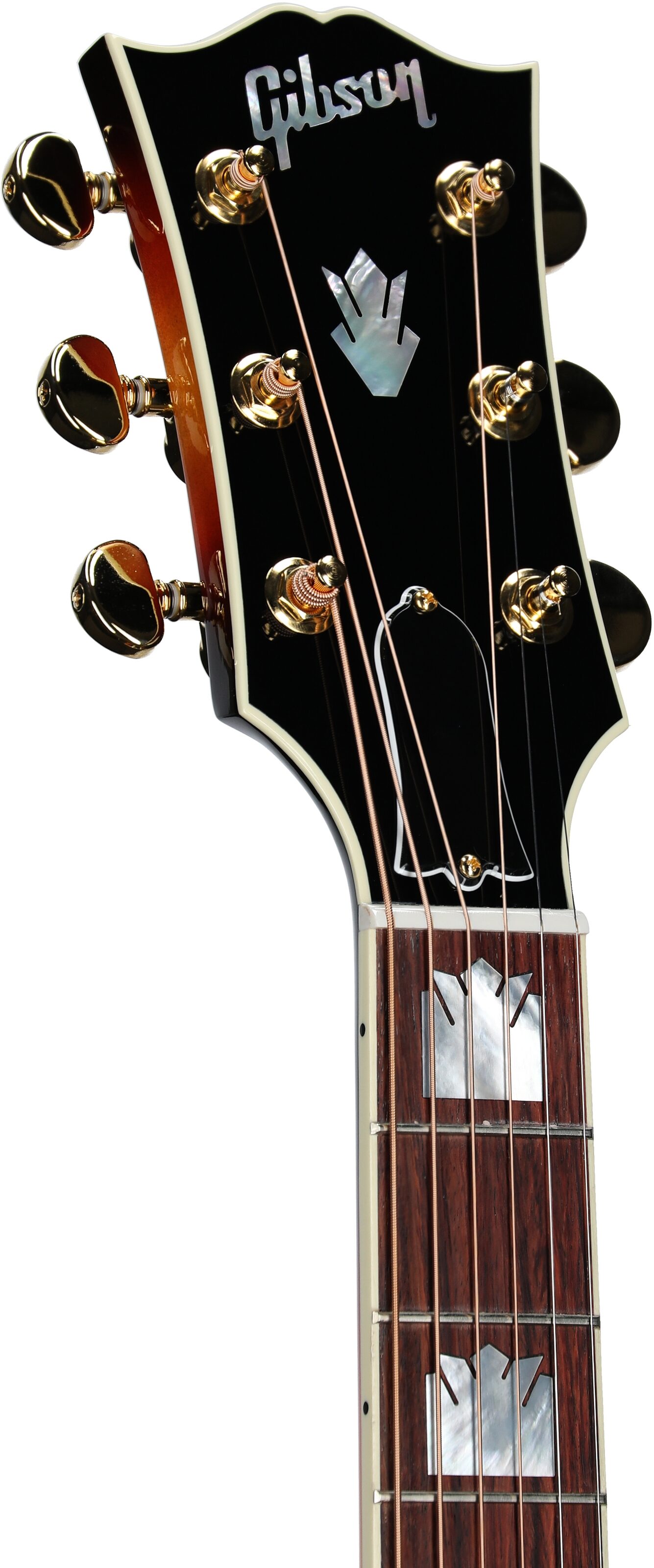 Gibson SJ-200 Standard Maple Jumbo Acoustic-Electric Guitar (with Case), Tri-Burst, Serial Number 20085063, Headstock Left Front