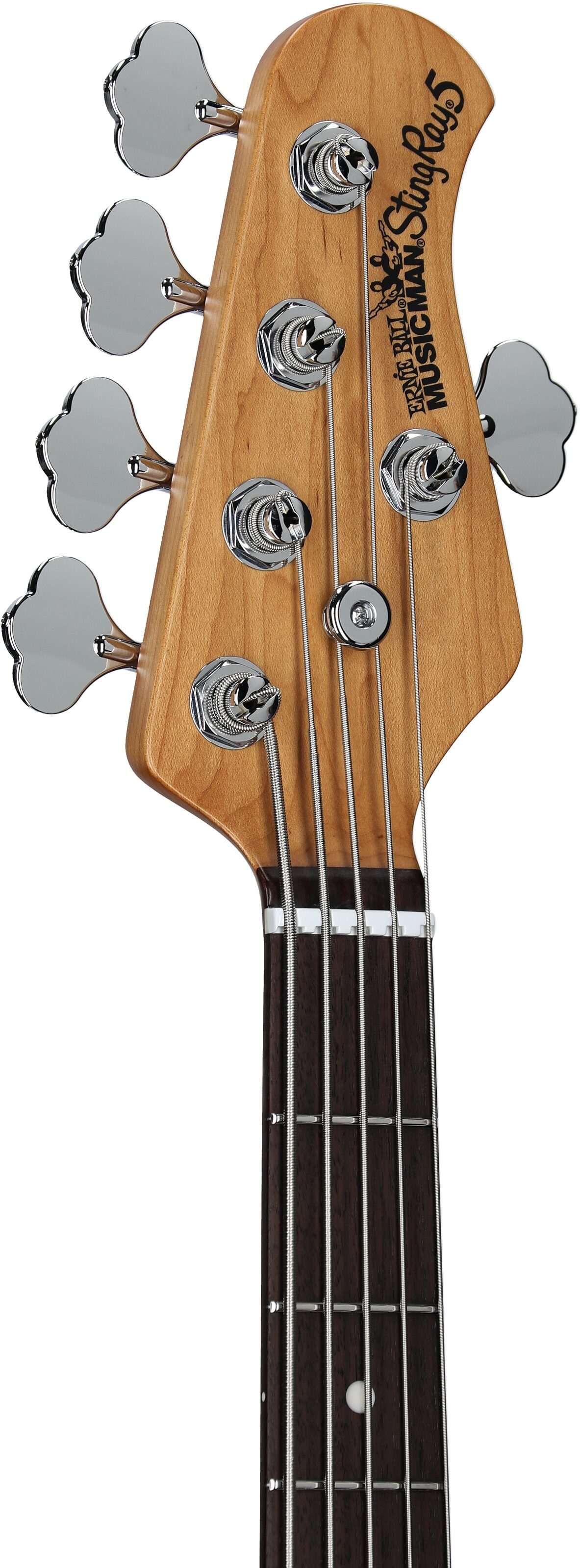 Ernie Ball Music Man StingRay 5 Special HH Electric Bass (with Case), Genius Gold, Serial Number K05796, Headstock Left Front