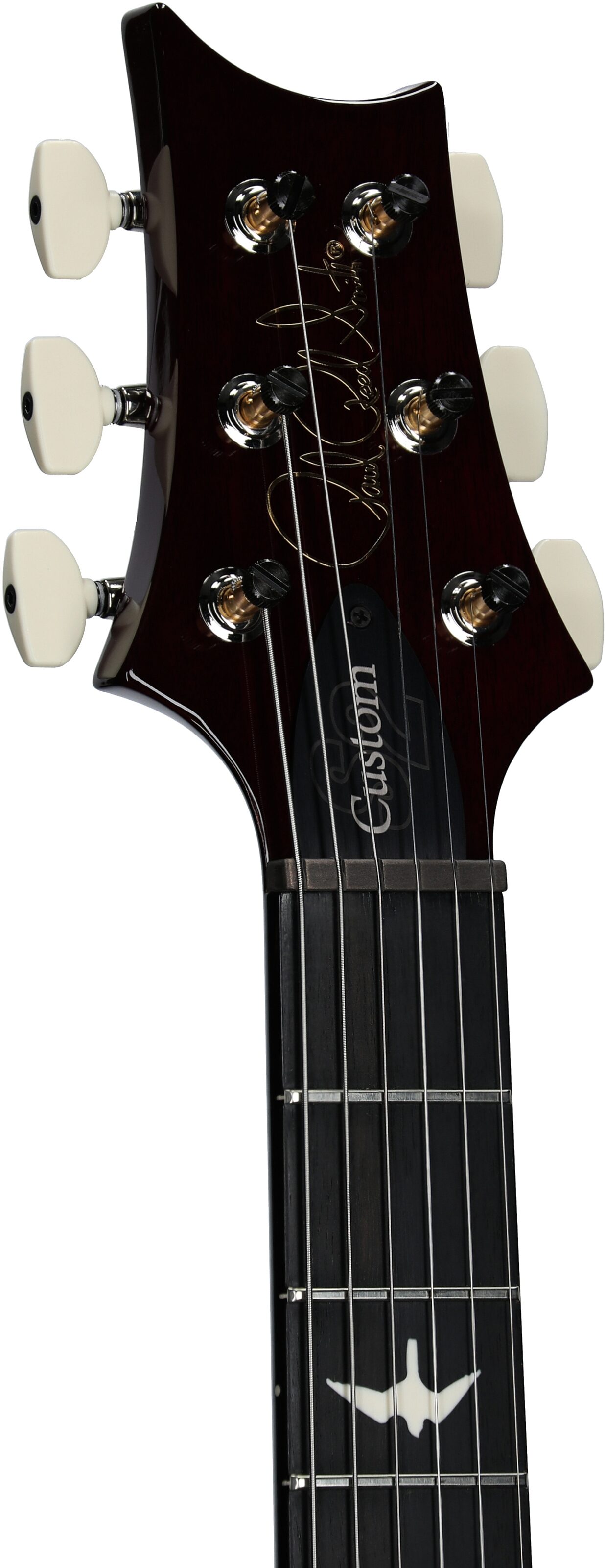 PRS Paul Reed Smith S2 Custom 24 Quilt Electric Guitar (with Gig Bag), Gray Black Purple Burst, Serial Number S2080429, Headstock Left Front
