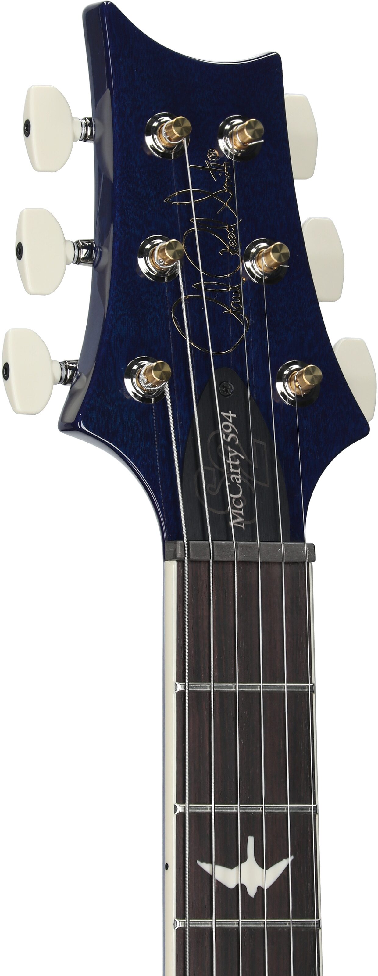 PRS Paul Reed Smith S2 McCarty 594 Singlecut Quilt Electric Guitar (with Gig Bag), Blue Matteo, Serial Number S2080087, Headstock Left Front
