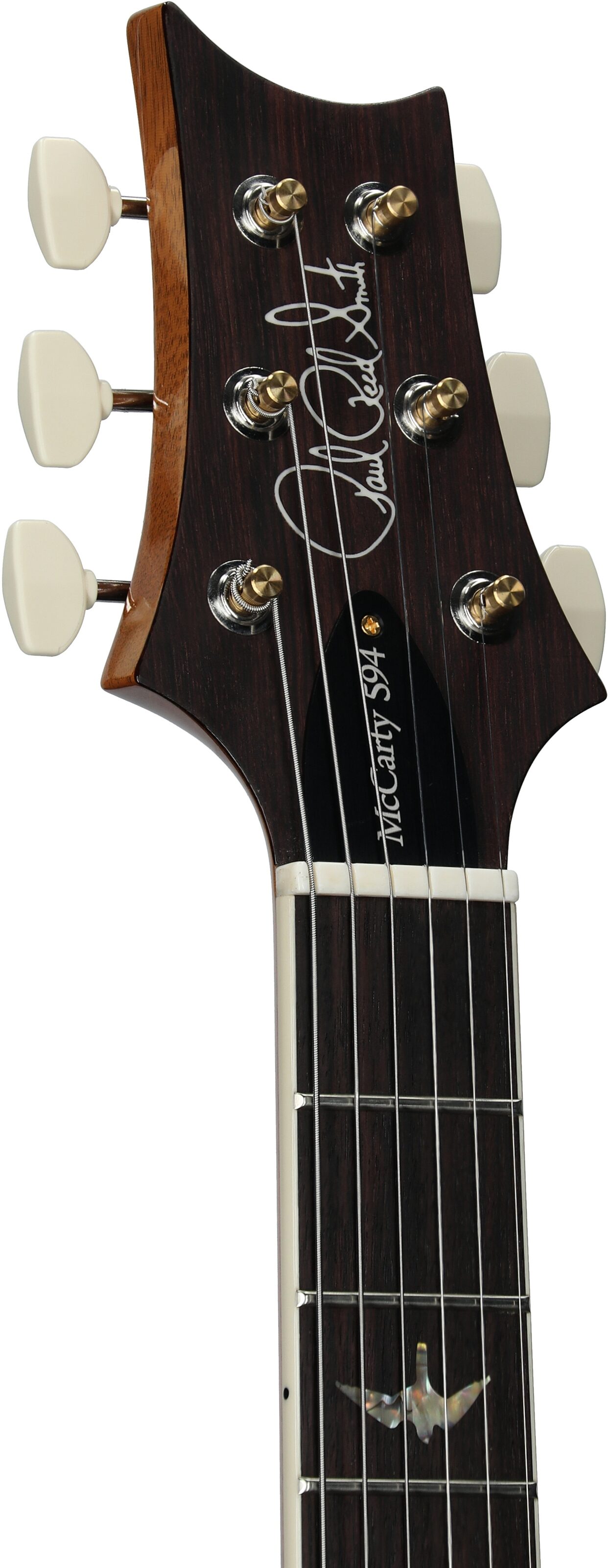 PRS Paul Reed Smith McCarty 594 10-Top Electric Guitar (with Case), Faded Blue Jean, Serial Number 0396061, Headstock Left Front