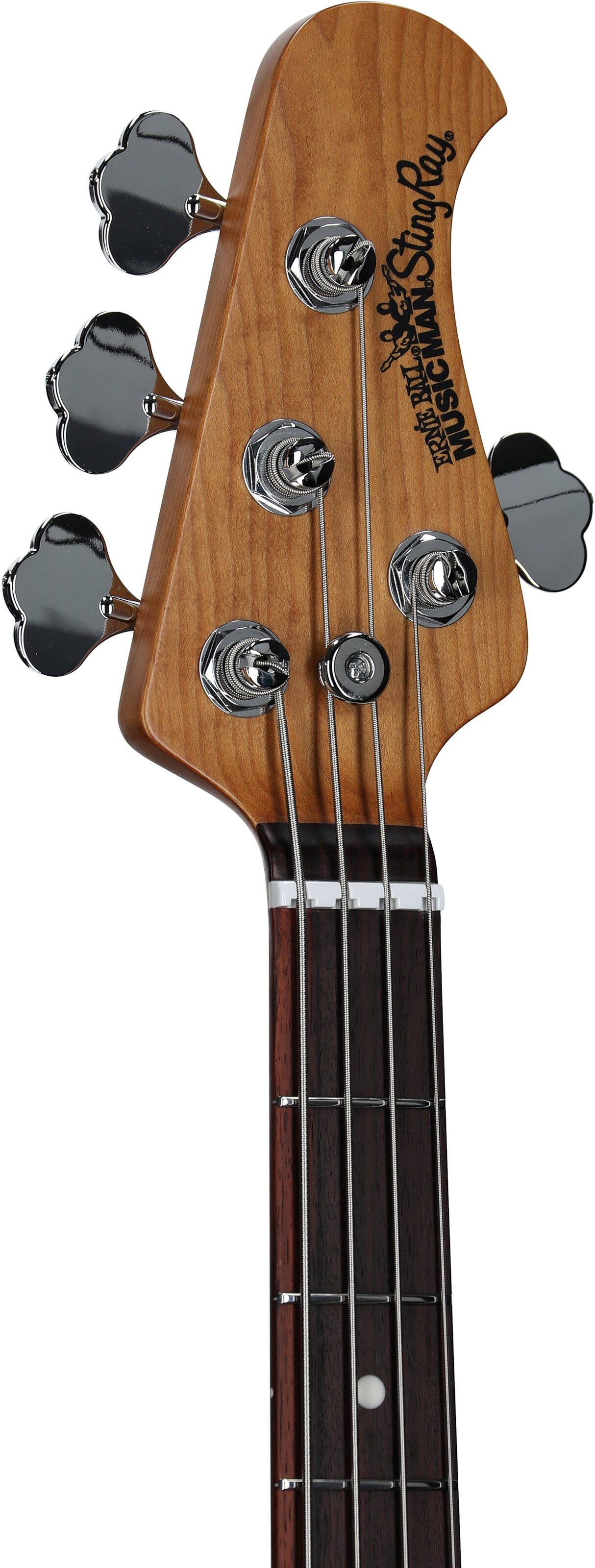 Ernie Ball Music Man StingRay Special HH Electric Bass (with Case), Butane Blue, Serial Number K07479, Headstock Left Front