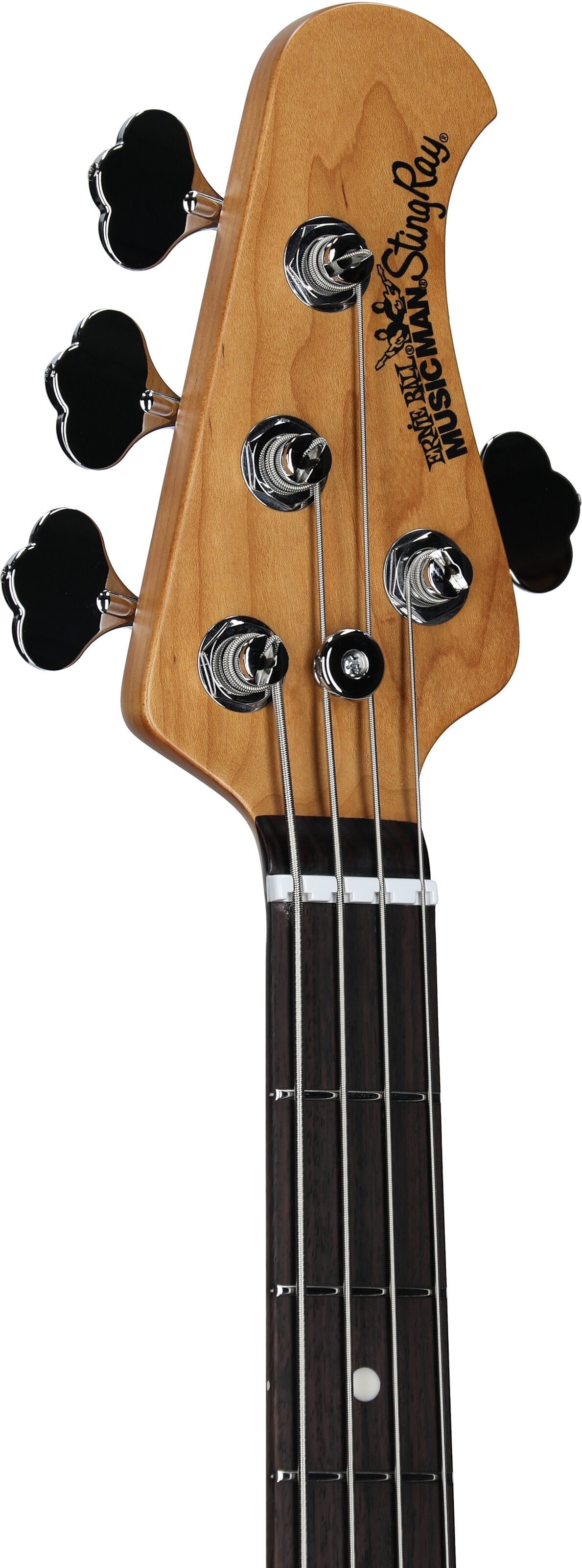 Ernie Ball Music Man StingRay Special Electric Bass (with Mono Case), Purple Sunset, Serial Number K05793, Headstock Left Front