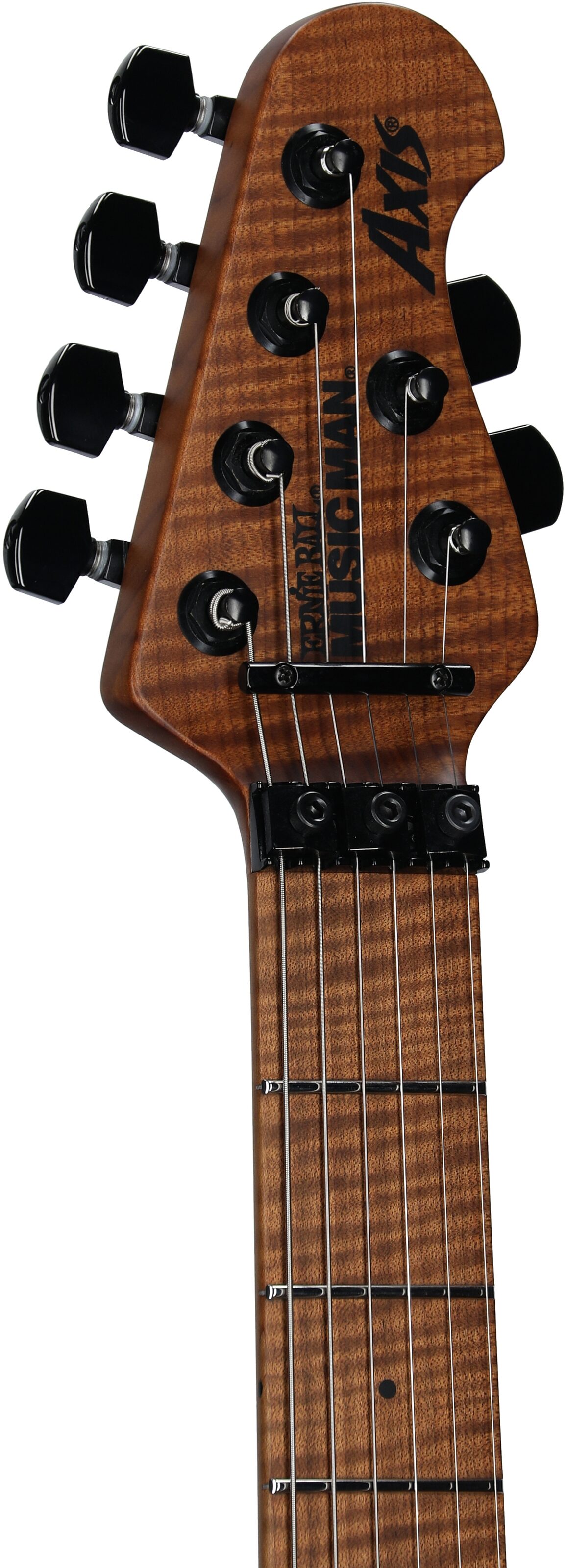 Ernie Ball Music Man Axis Electric Guitar (with Mono Gig Bag), Charcoal Cloud Quilt, with Mono Gig Bag, Serial Number H06732, Headstock Left Front