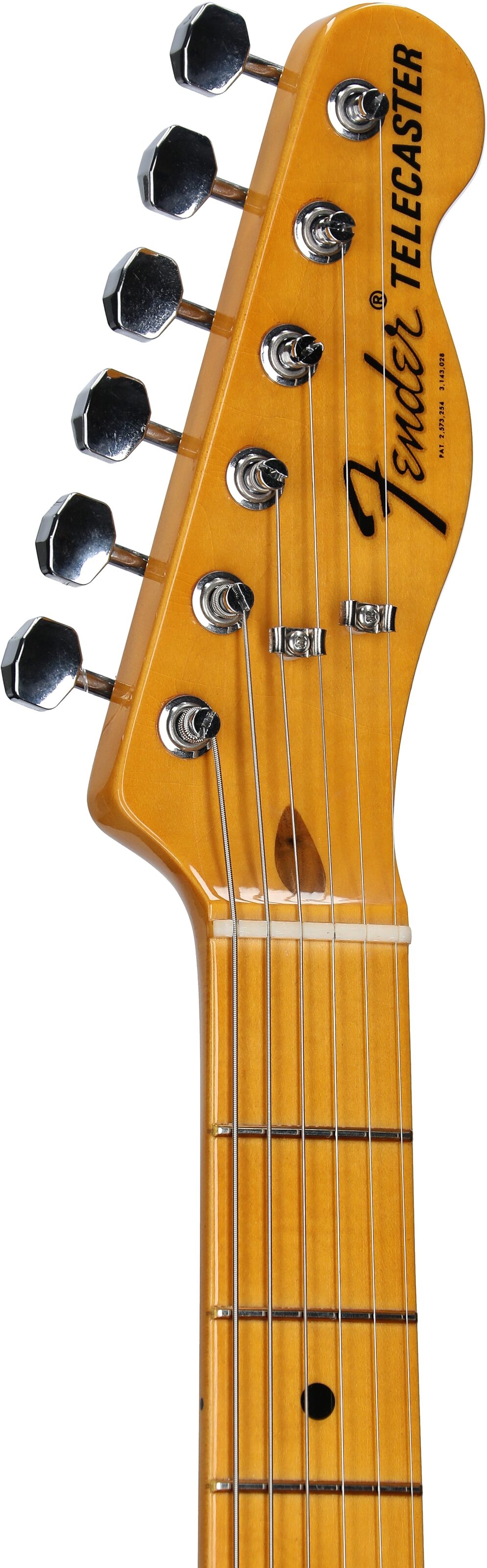 Fender Stories Mike Campbell Telecaster Electric Guitar, Maple Fingerboard (with Case), Red Dog, Serial Number MC240104, Headstock Left Front