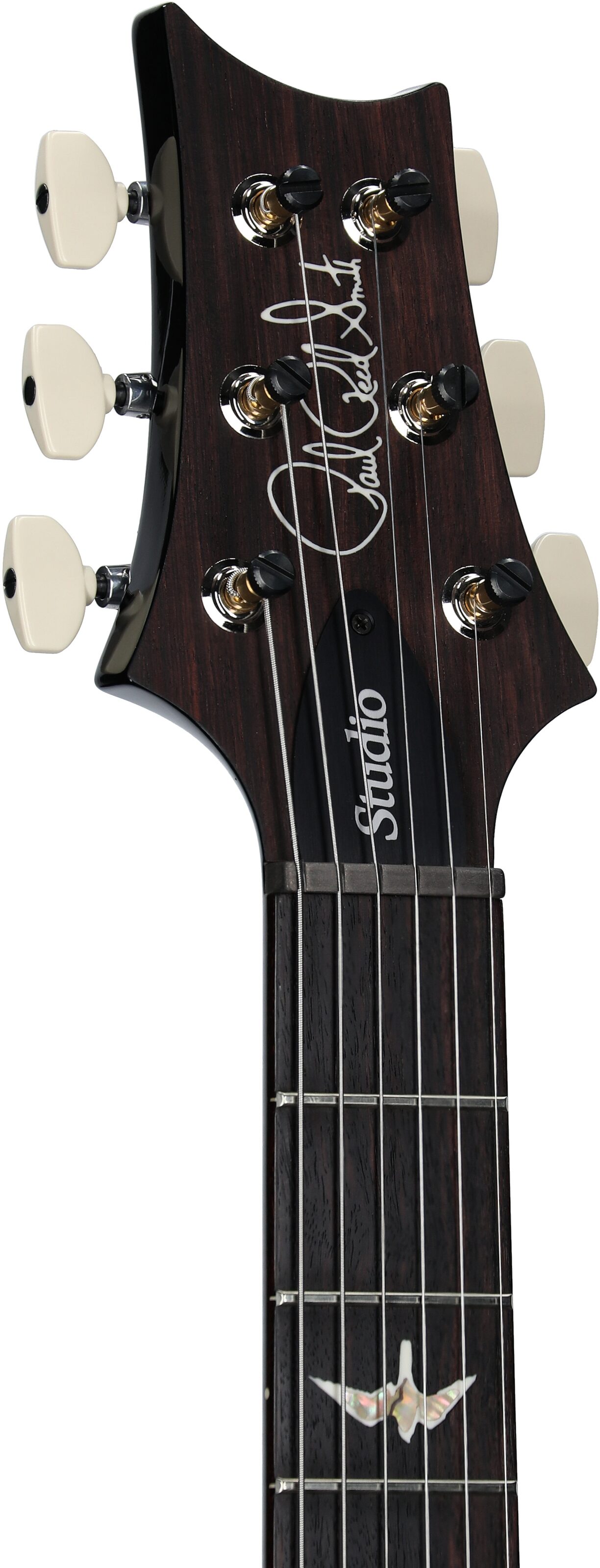PRS Paul Reed Smith Studio Electric Guitar (with Case), Charcoal Burst, Serial Number 0401479, Headstock Left Front
