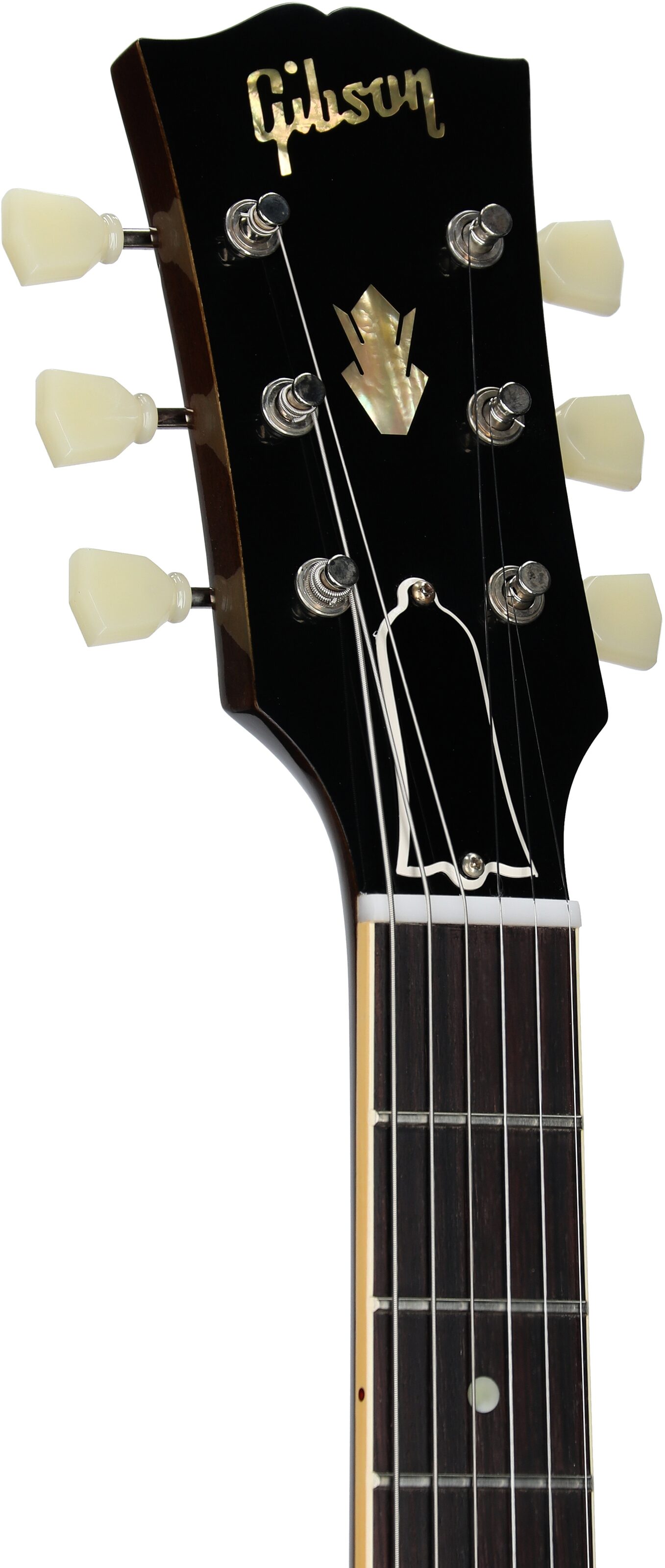 Gibson Custom 1959 ES-335 Reissue VOS Electric Guitar (with Case), Vintage Burst, Serial Number A940440, Headstock Left Front