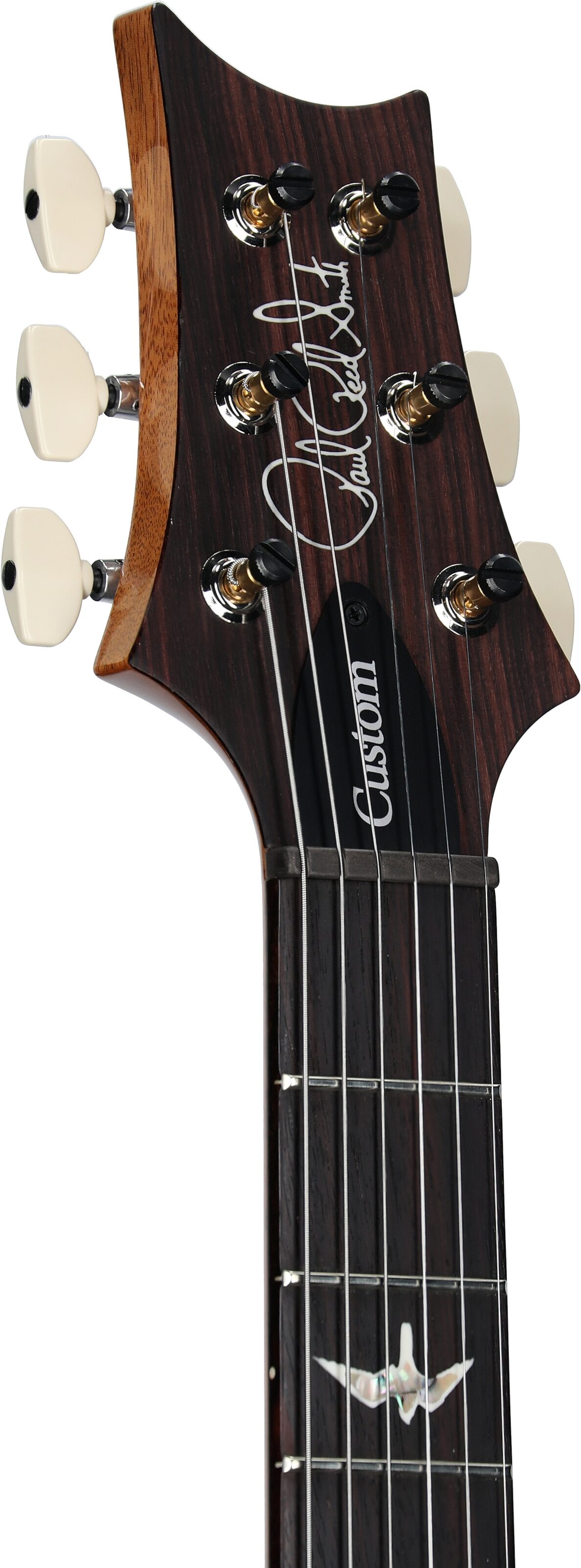 PRS Paul Reed Smith Custom 24 Electric Guitar (with Case), Aurora Borealis, Serial Number 0404937, Headstock Left Front