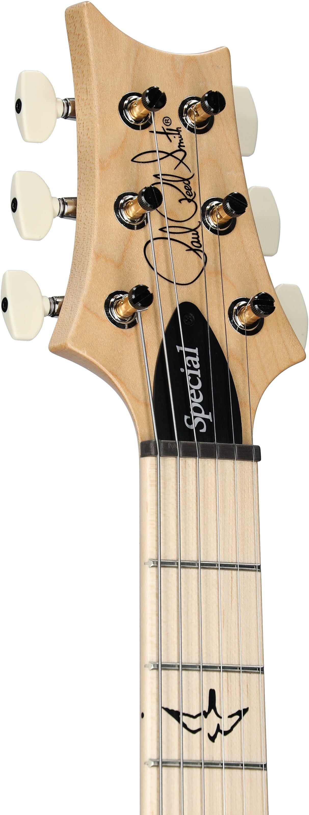 PRS Paul Reed Smith Swamp Ash Special Maple Electric Guitar (with Gig Bag), Black Doghair, Serial Number 0404781, Headstock Left Front
