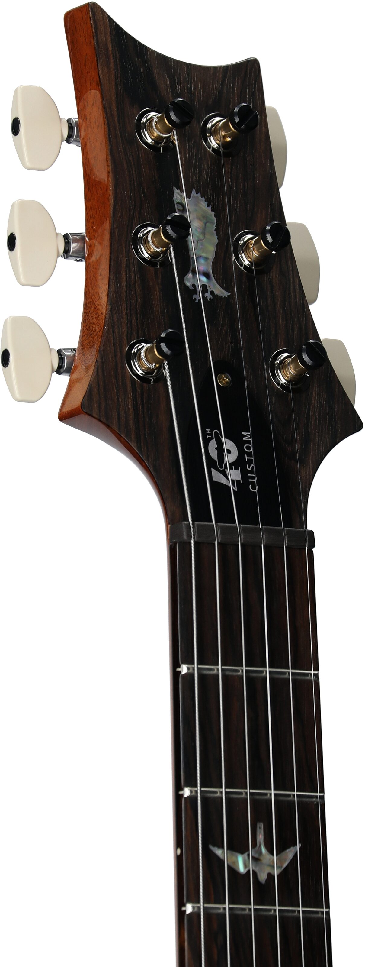 PRS Paul Reed Smith 40th Anniversary Custom 24-08 Semi-Hollow Limited Edition Electric Guitar, Faded Whale Blue, Serial Number 0402705, Headstock Left Front