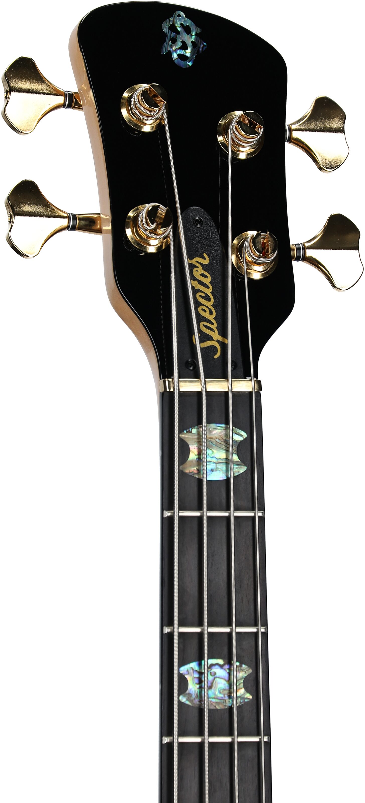 Spector Euro 4 Custom Electric Bass (with Gig Bag), Natural Gloss, Serial Number 21211nb22745, Headstock Left Front