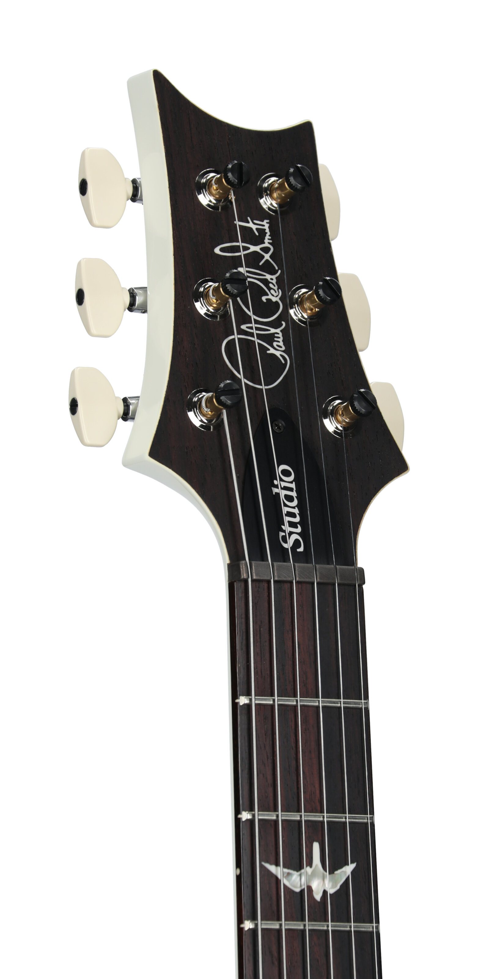 PRS Paul Reed Smith Studio Electric Guitar (with Case), Antique White, Serial Number 0399173, Headstock Left Front