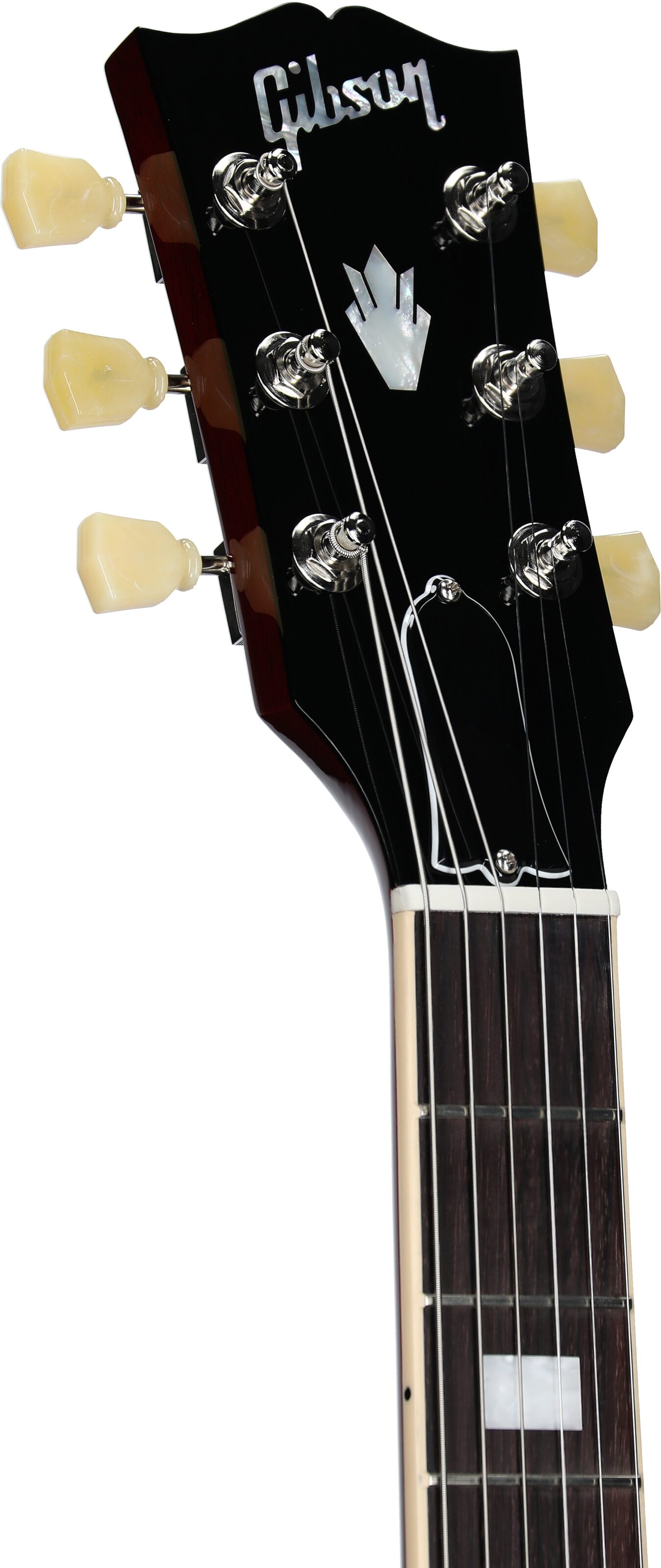 Gibson ES-335 Figured Electric Guitar (with Case), Sixties Cherry, Serial Number 207850052, Headstock Left Front