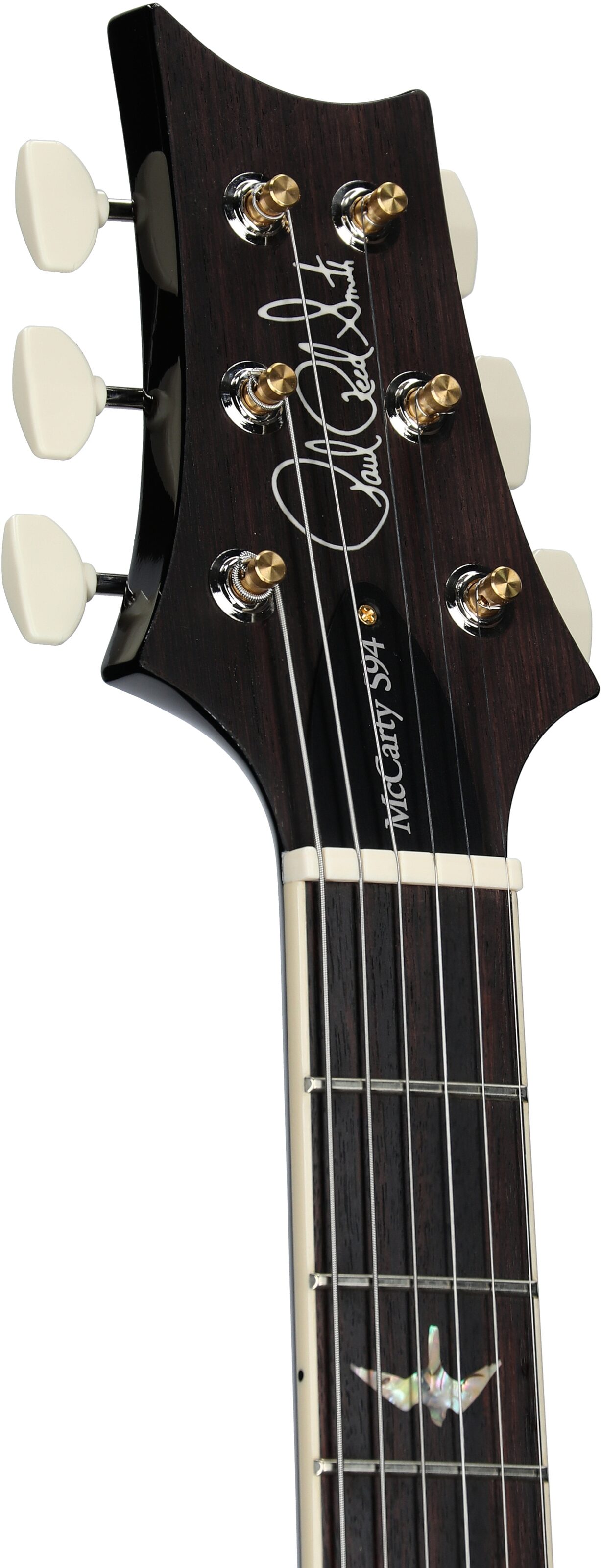 PRS Paul Reed Smith McCarty 594 Hollowbody II 10-Top Electric Guitar (with Case), Black Gold Burst, Serial Number 0388960, Headstock Left Front