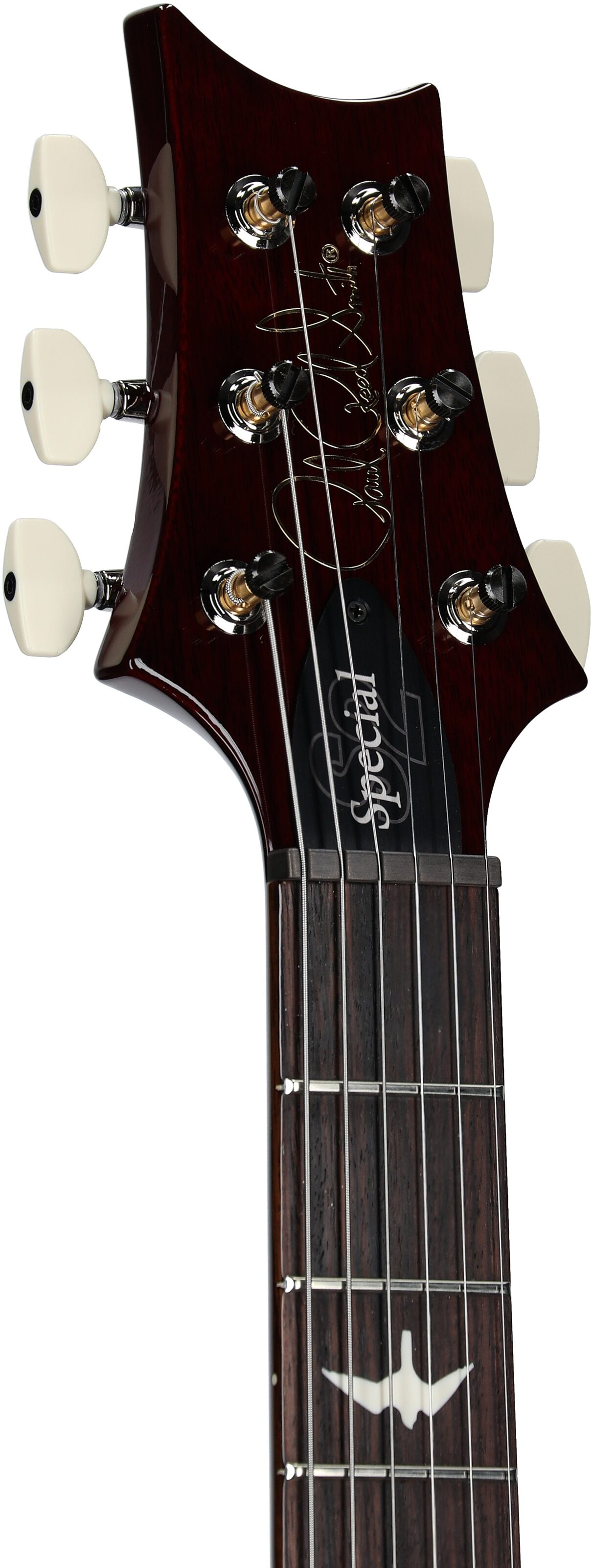 PRS Paul Reed Smith S2 Special Semi-Hollow Electric Guitar (with Gig Bag), Dark Cherry Sunburst, Serial Number S2080898, Headstock Left Front