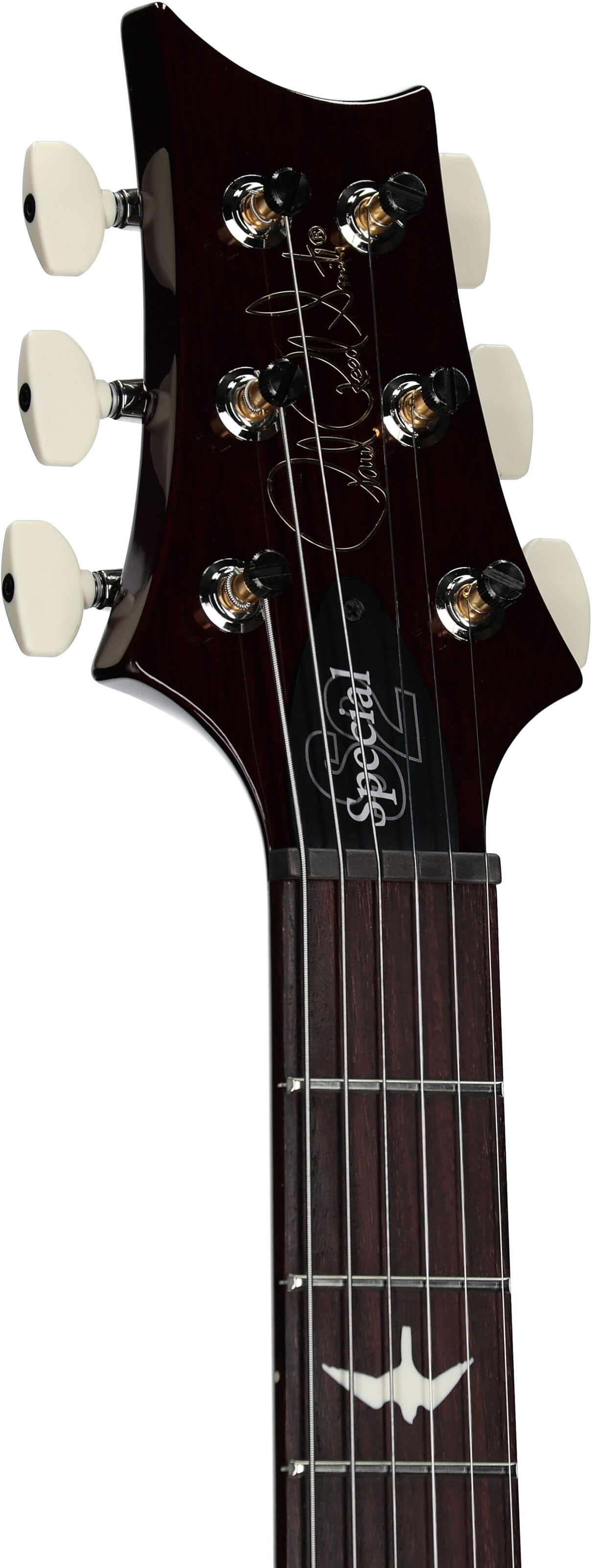PRS Paul Reed Smith S2 Special Semi-Hollow Electric Guitar (with Gig Bag), Faded Gray Black Purple Burst, Serial Number S2080792, Headstock Left Front