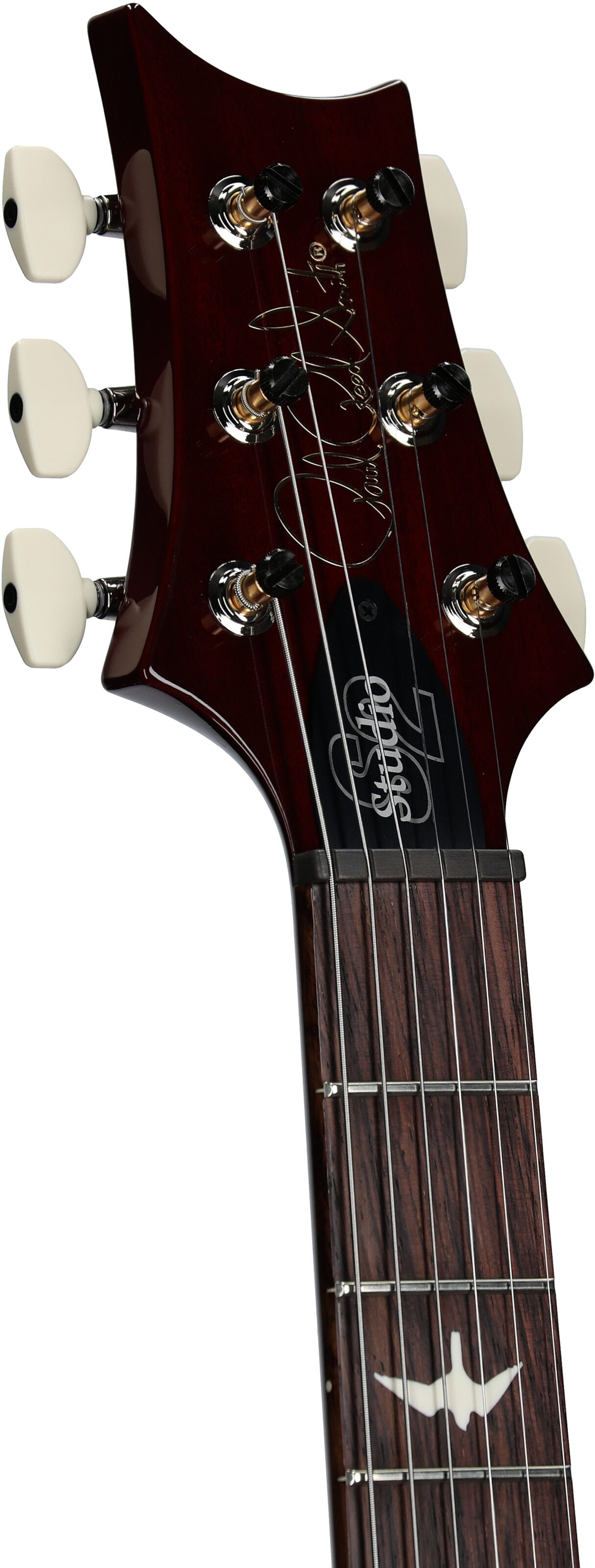 PRS Paul Reed Smith S2 Studio Electric Guitar, Dark Cherry Sunburst, Serial Number S2080978, Headstock Left Front