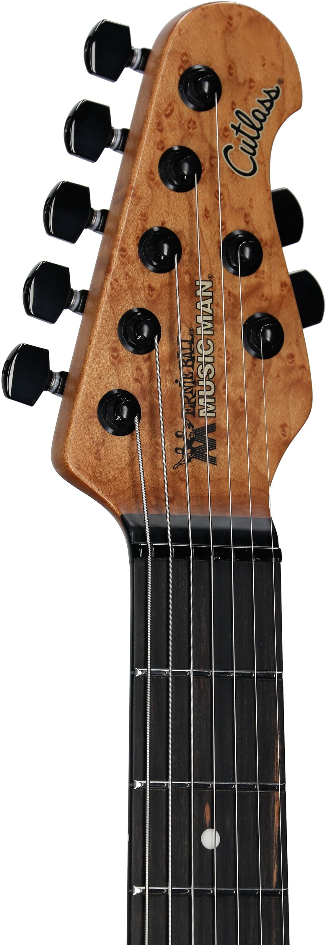 Ernie Ball Music Man Jason Richardson Cutlass HT Electric Guitar, 7-String (with Gig Bag), Kokiri Forest Green, Serial Number S11476, Headstock Left Front