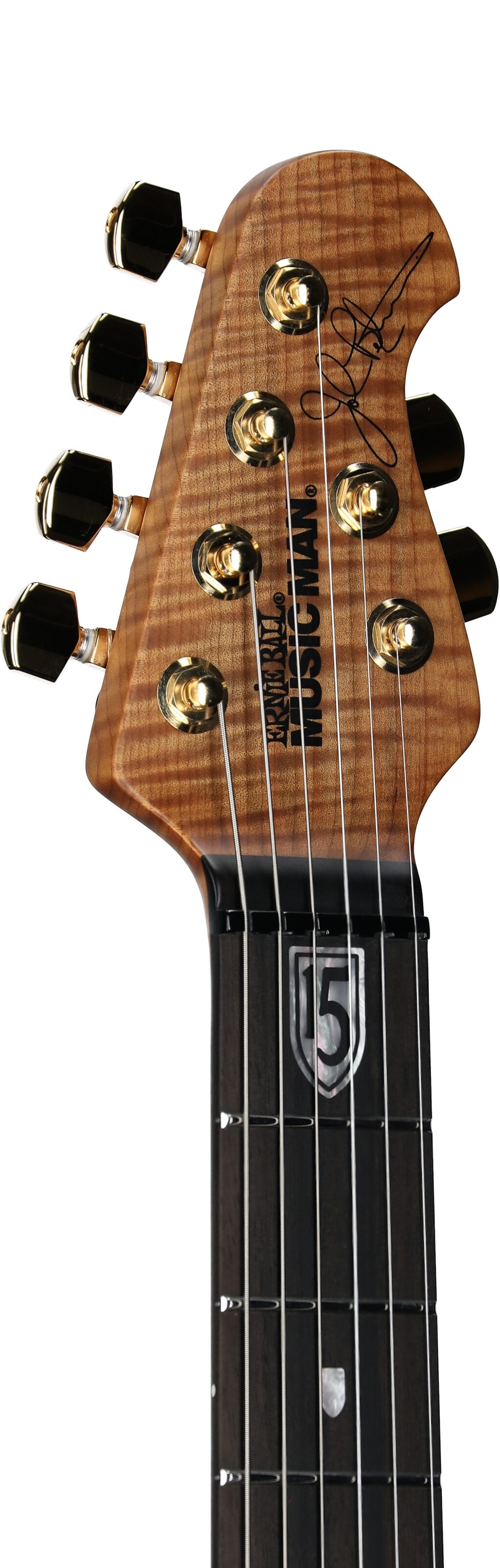 Ernie Ball Music Man JP15 BFR Electric Guitar (with Case), Toxic Sludge, Serial Number G91718, Headstock Left Front