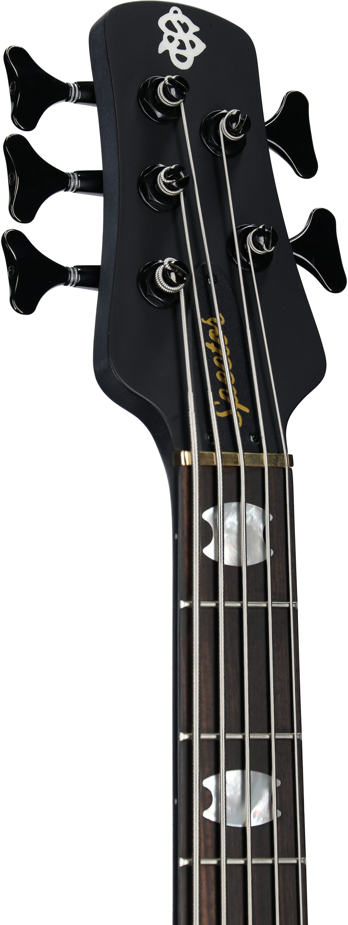 Spector Euro5 LX Electric Bass, 5-String (with Gig Bag), Haunted Moss Matte, Serial Number 21NB22754, Headstock Left Front