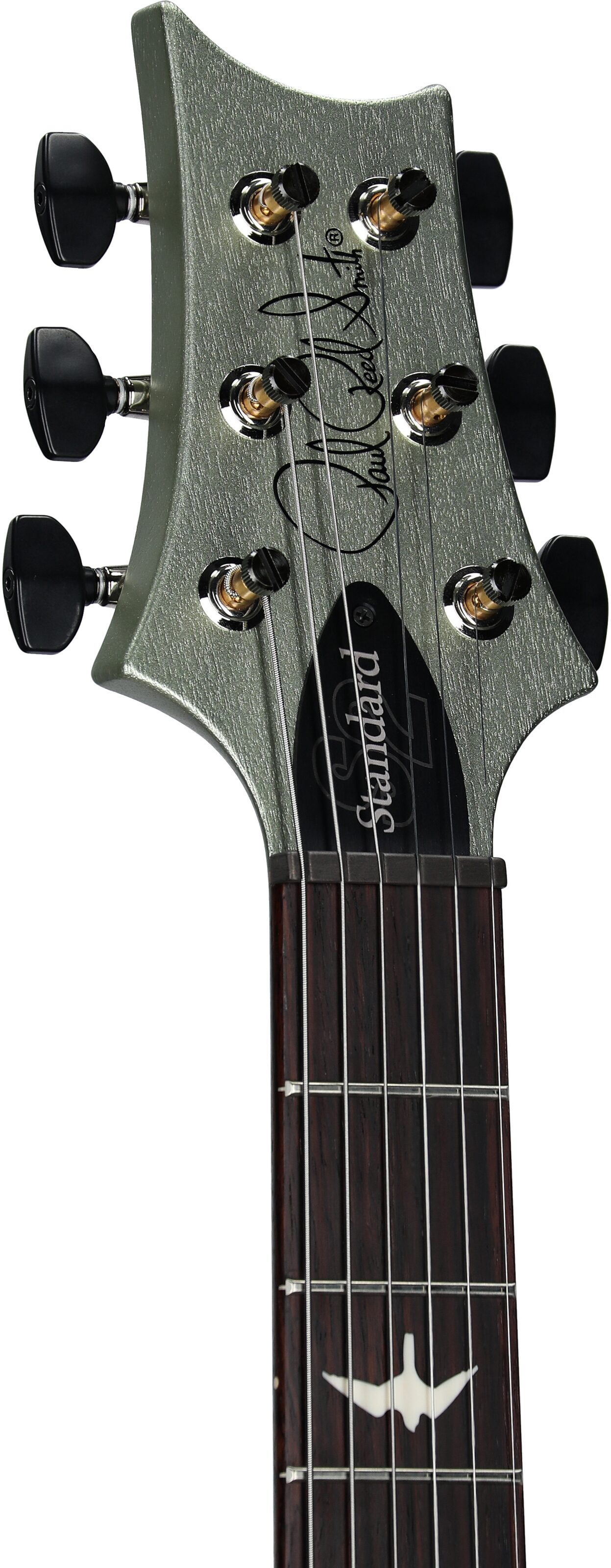 PRS Paul Reed Smith S2 Standard 22 Satin Electric Guitar, Mavis Mint Metallic, Headstock Left Front