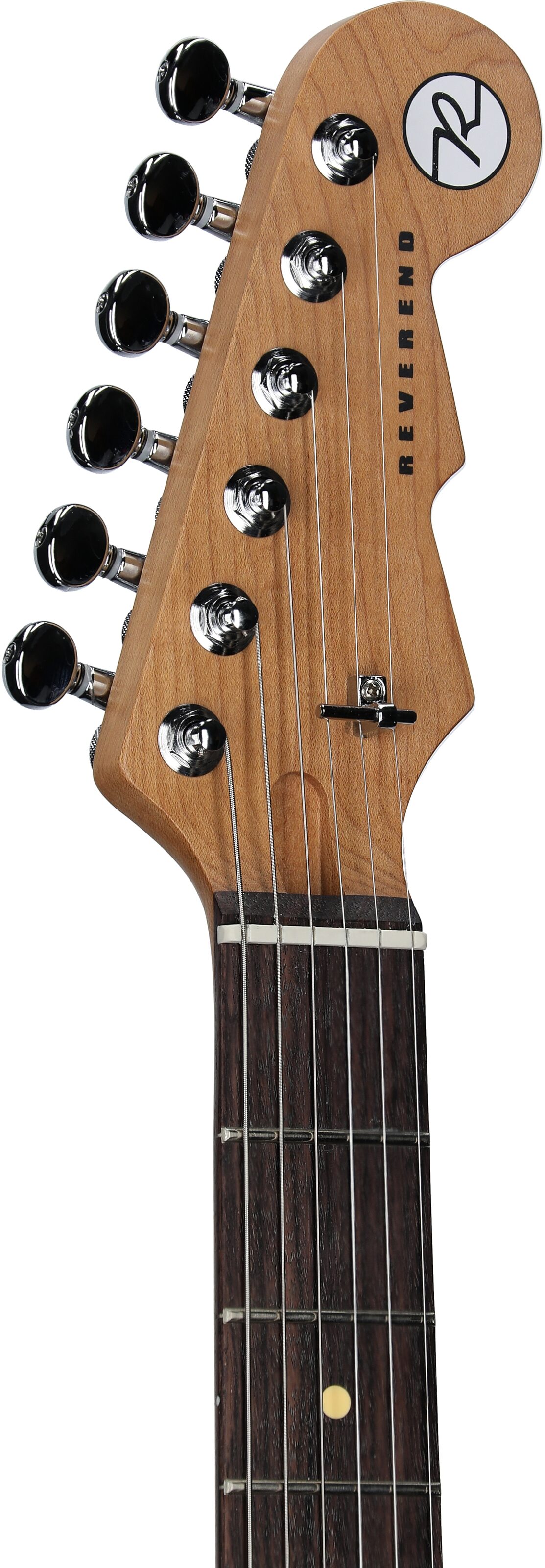 Reverend Club King 290 Electric Guitar, 3-Tone Sunburst, Headstock Left Front