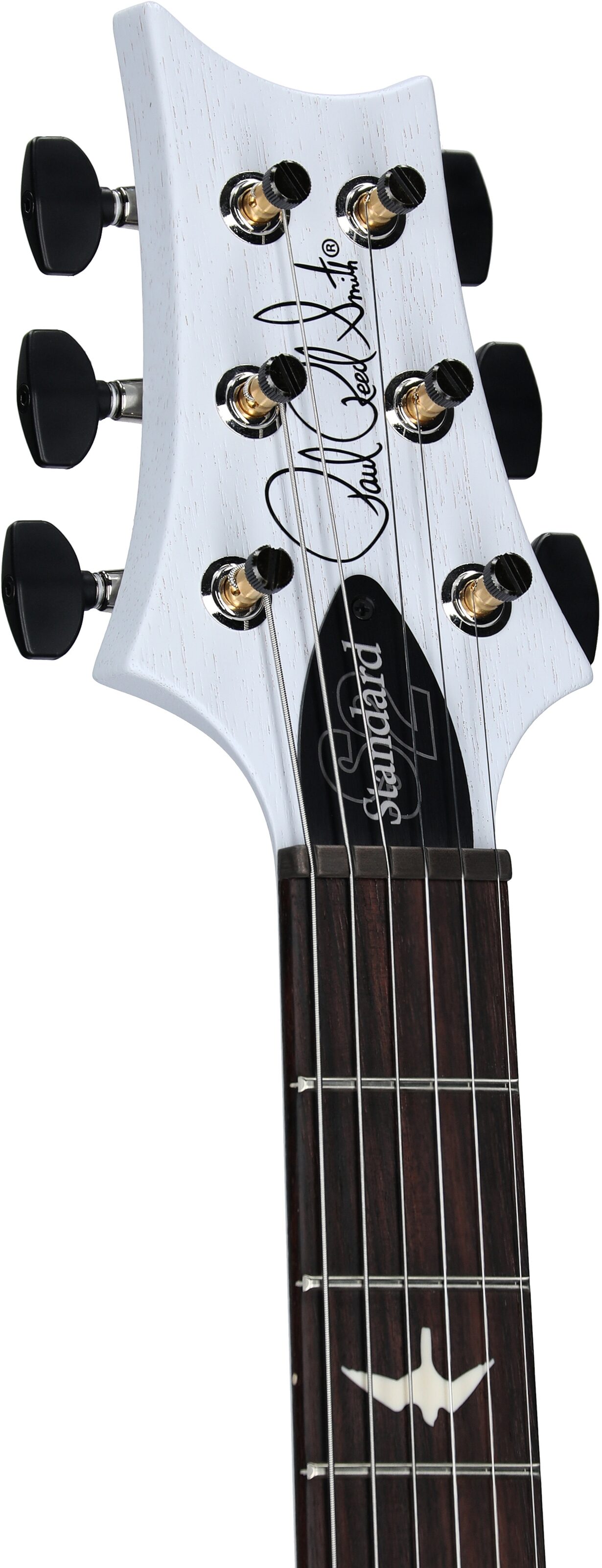 PRS Paul Reed Smith S2 Standard 22 Satin Electric Guitar, Pearl White, Headstock Left Front
