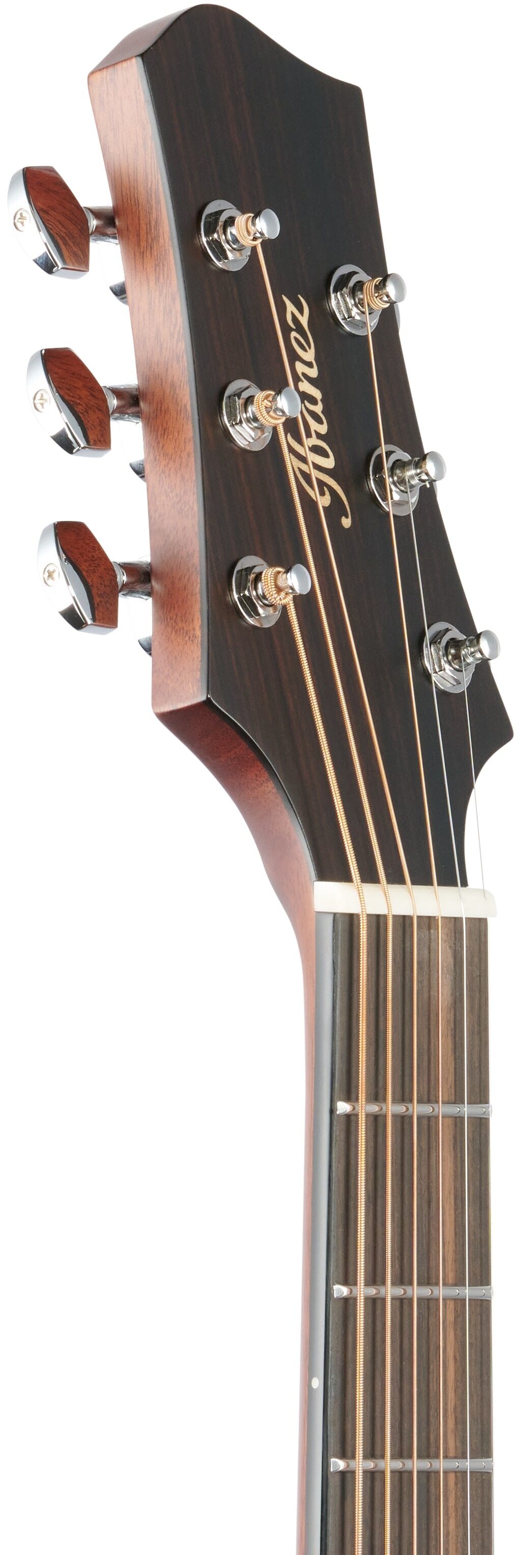 Ibanez Jon Gomm JGM10 Signature Acoustic-Electric Guitar (with Case), Headstock Left Front