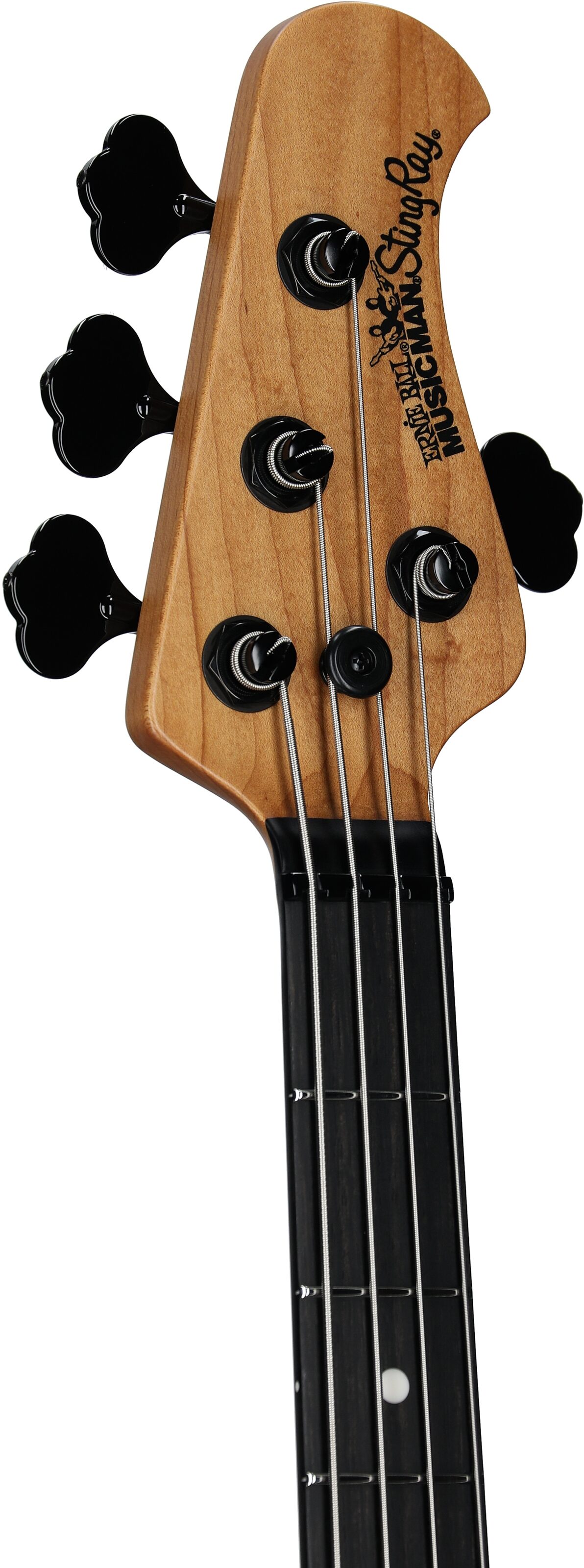 Ernie Ball Music Man StingRay Special Electric Bass (with Case), Faded Vintage Sunburst, Headstock Left Front