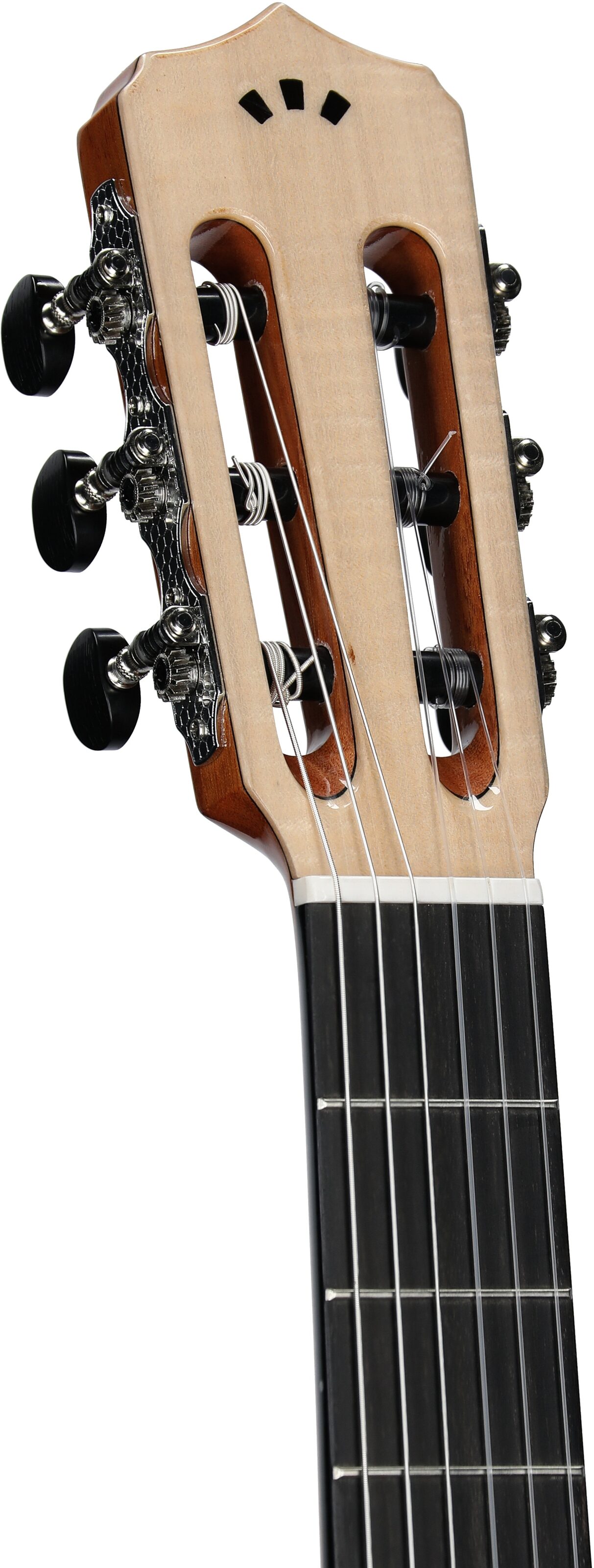 Cordoba Fusion 12 Classical Acoustic-Electric Guitar, White Sands, Headstock Left Front