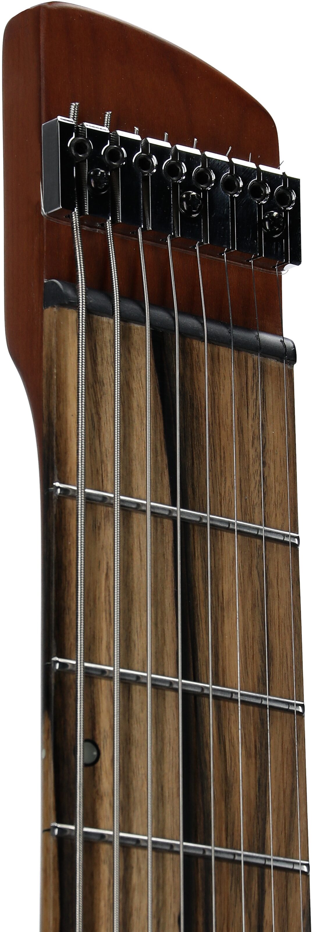 Legator Ghost G8FOD Multi-Scale Guitar (with Gig Bag), Arctic Blue, Headstock Left Front