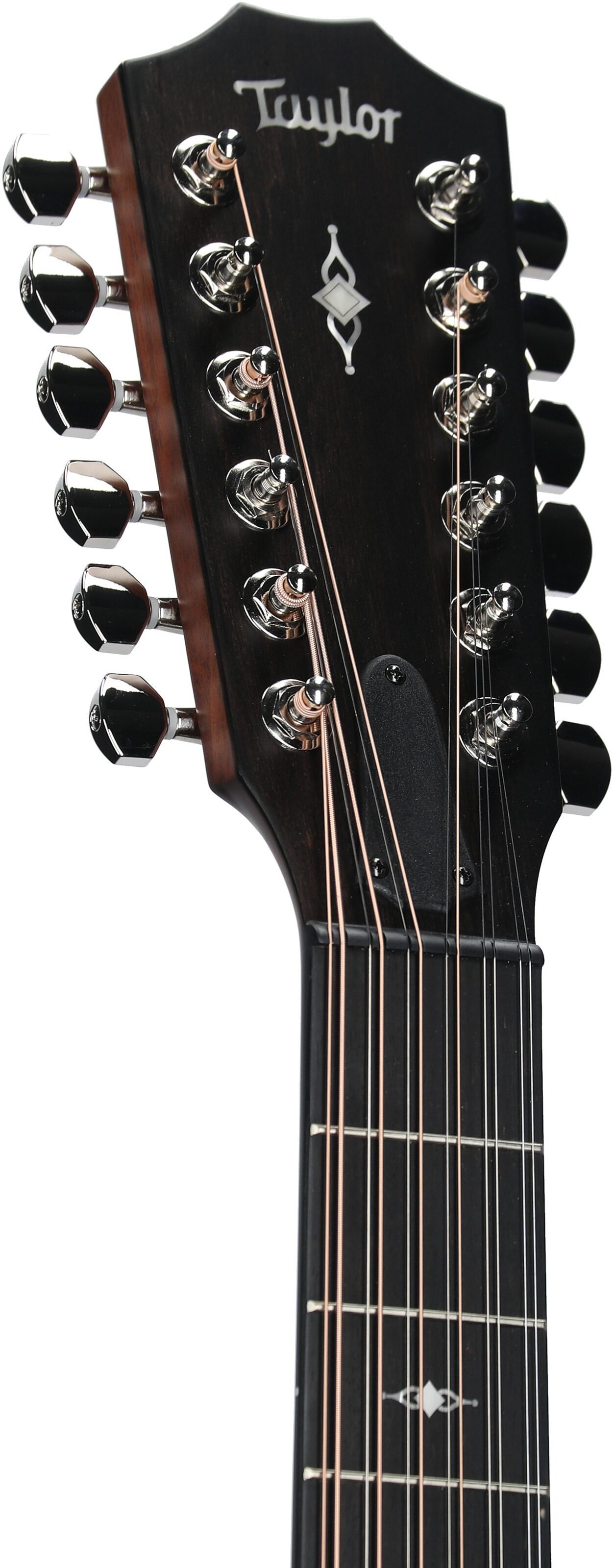 Taylor 352ce 12 Fret 12-String Acoustic-Electric Guitar (with Case), New, Headstock Left Front