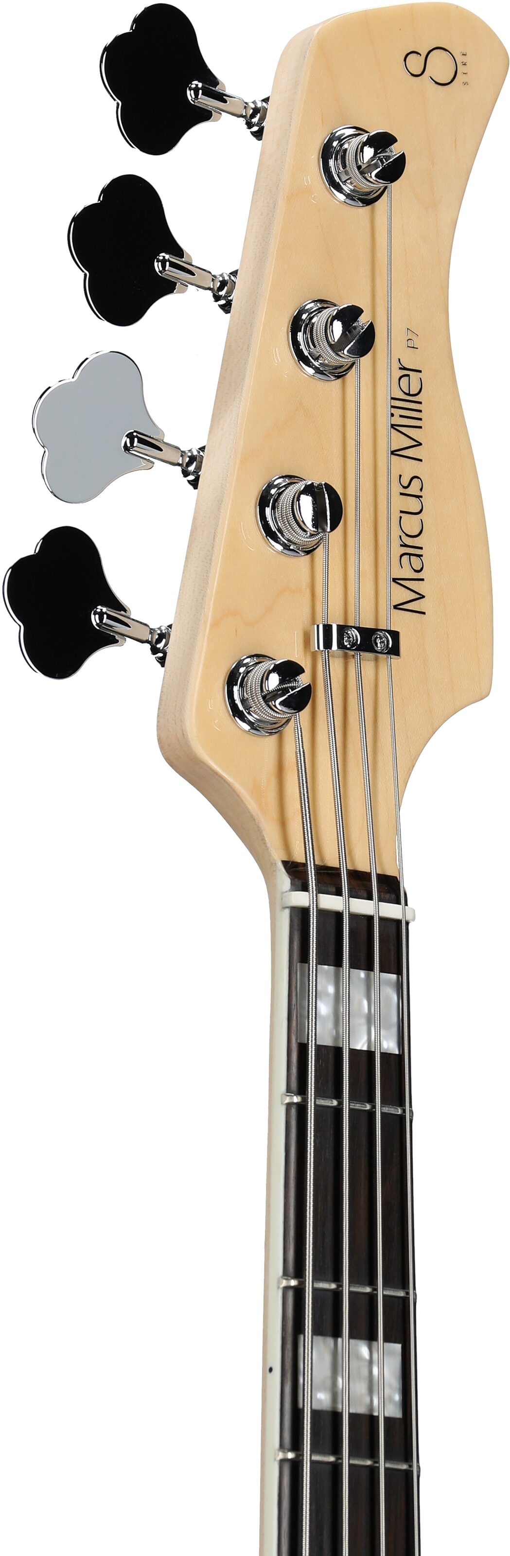 Sire Marcus Miller P7 Electric Bass, Tobacco Sunburst, Headstock Left Front