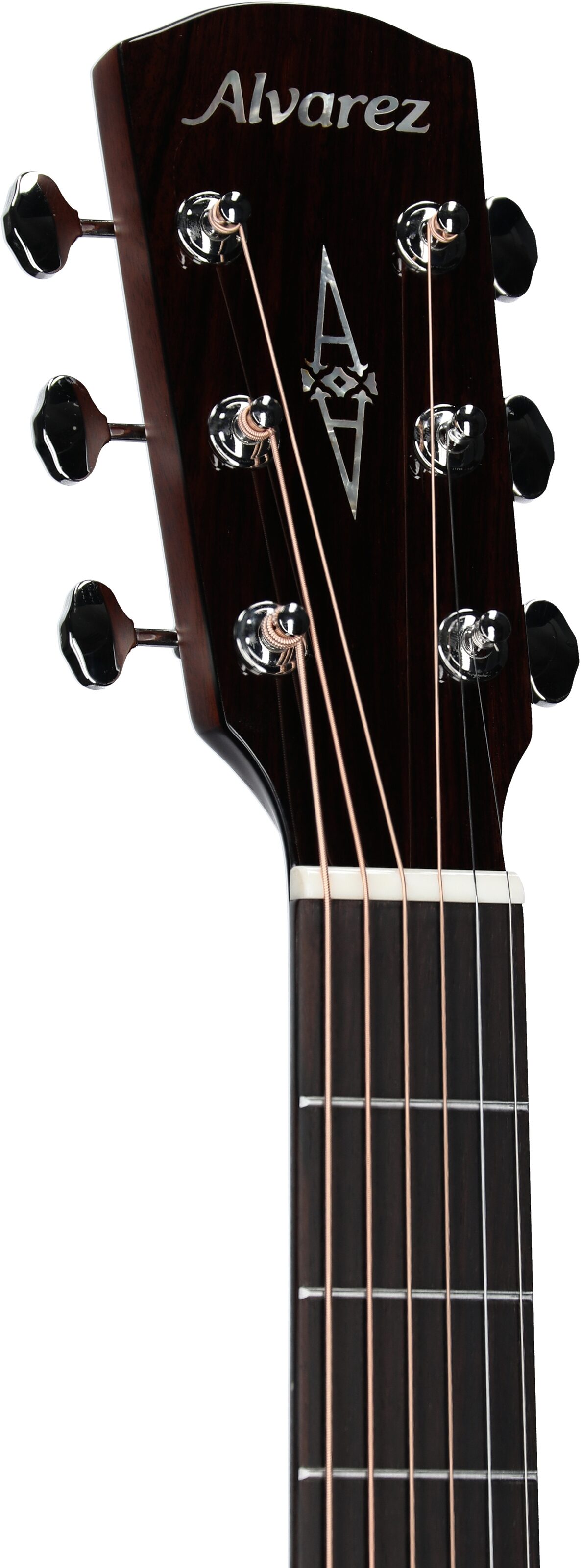 Alvarez MD70 Masterworks Herringbone Dreadnought Acoustic Guitar (with Gig Bag), New, Headstock Left Front