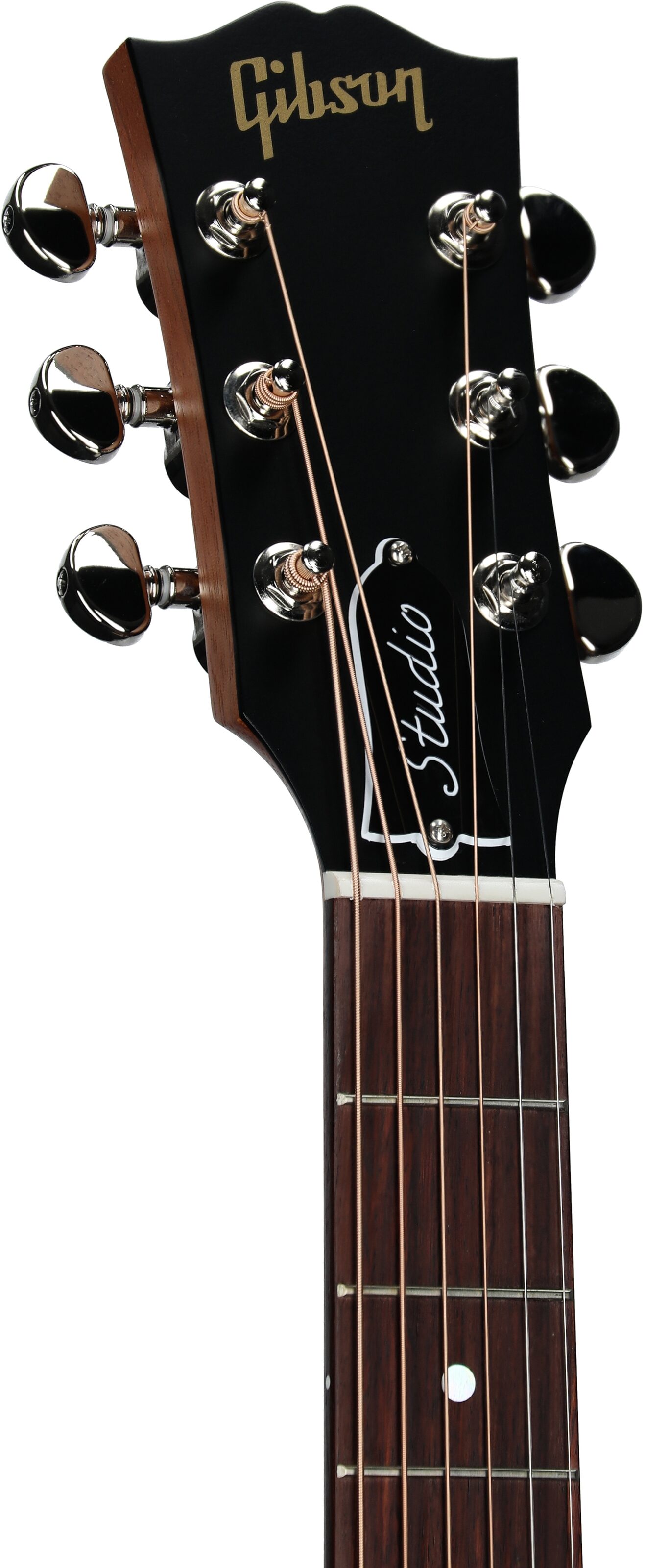 Gibson J-45 Studio Rosewood Acoustic-Electric Guitar, Gloss Finish (with Case), Rosewood Burst, Headstock Left Front