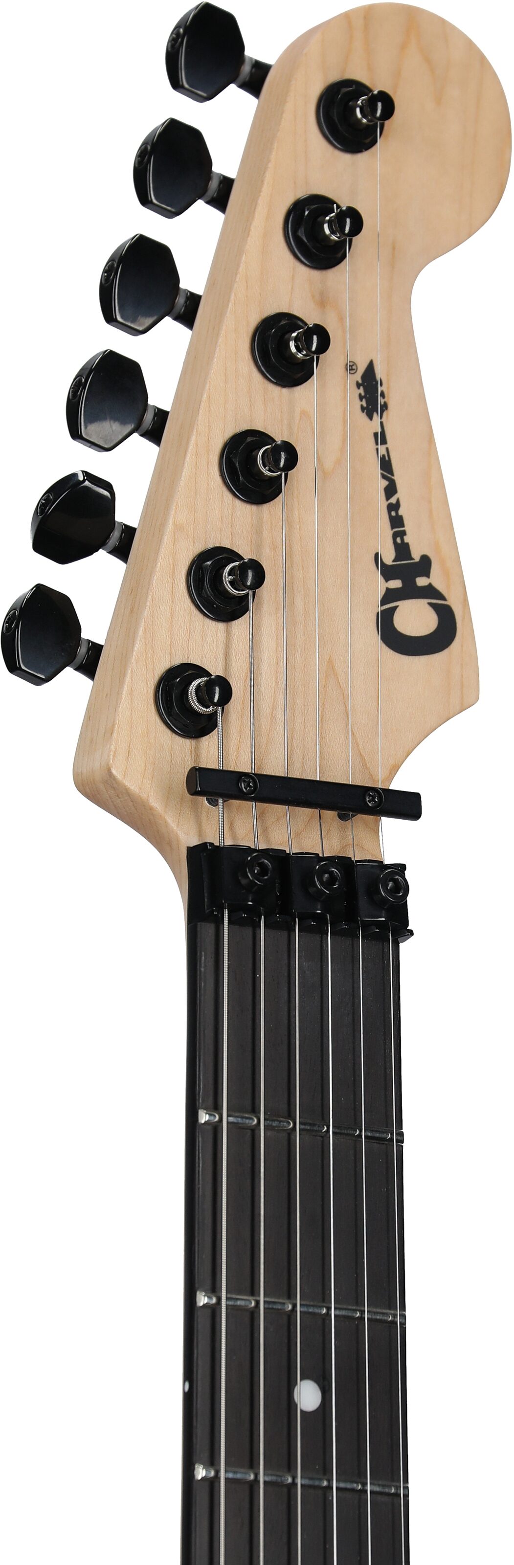 Charvel Pro-Mod San Dimas SD1 HH FR Electric Guitar, Green Glow, Headstock Left Front