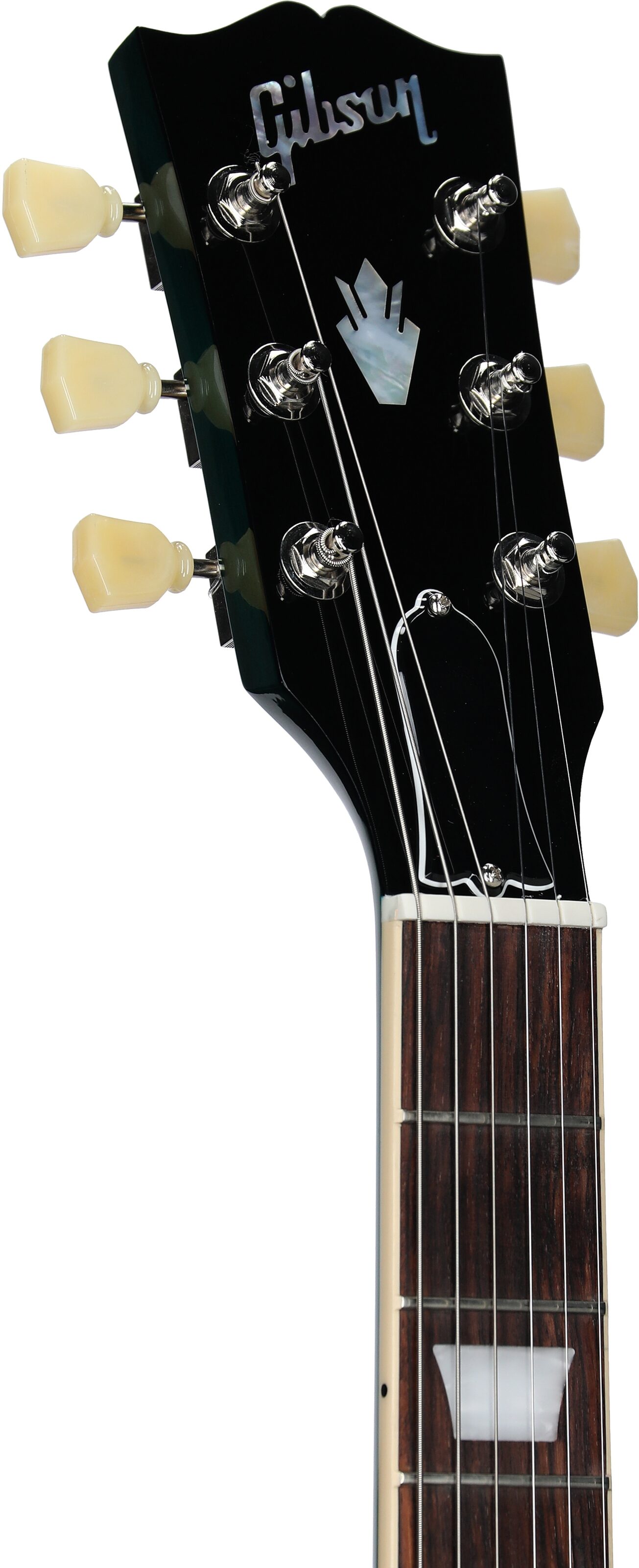 Gibson SG Standard '61 Custom Color Electric Guitar (with Case), Translucent Teal, Headstock Left Front