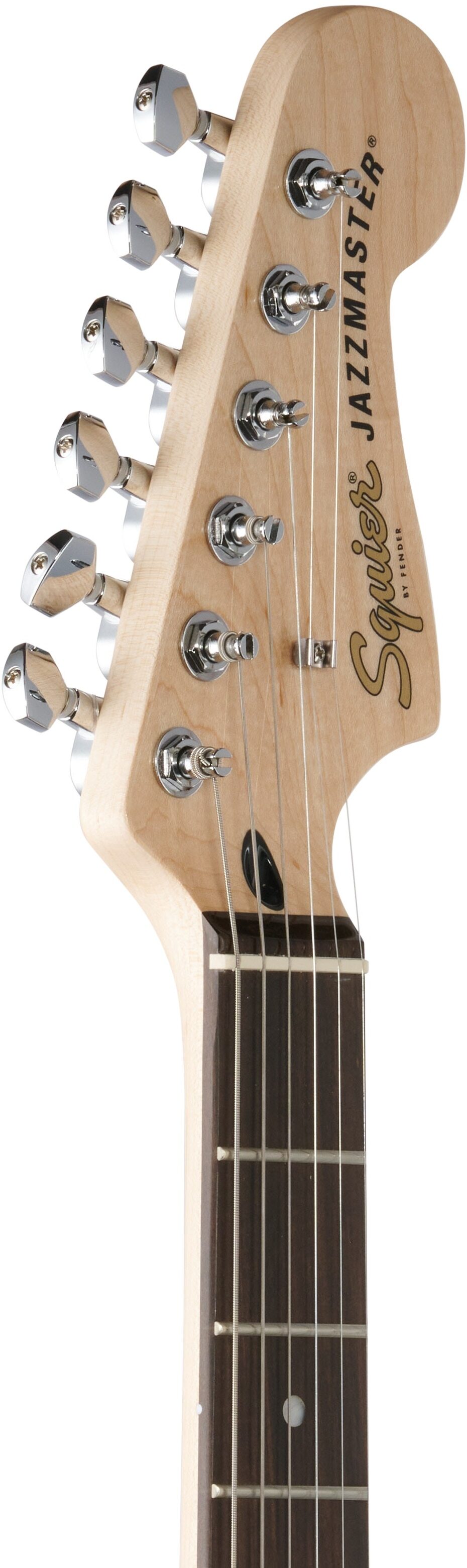 Squier Affinity Jazzmaster Electric Guitar, Laurel Fingerboard, Lake Placid Blue, Headstock Left Front