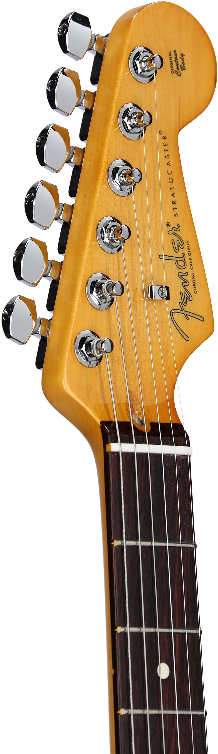 Fender Limited Edition American Professional II Stratocaster Thinline Electric Guitar (with Case), White Blonde, Headstock Left Front